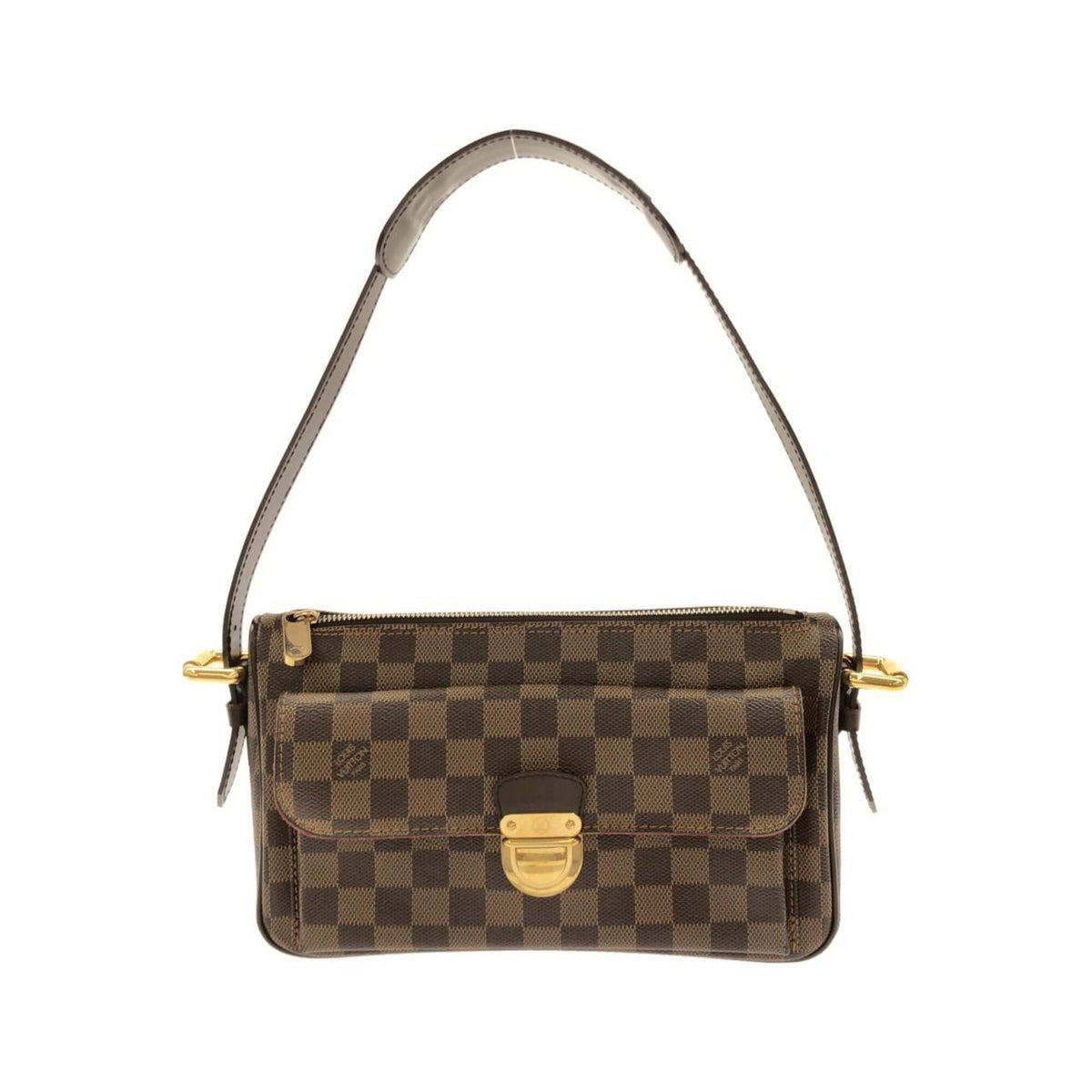 Louis Vuitton Brown Coated Canvas Shoulder Bag (Pre-Owned)