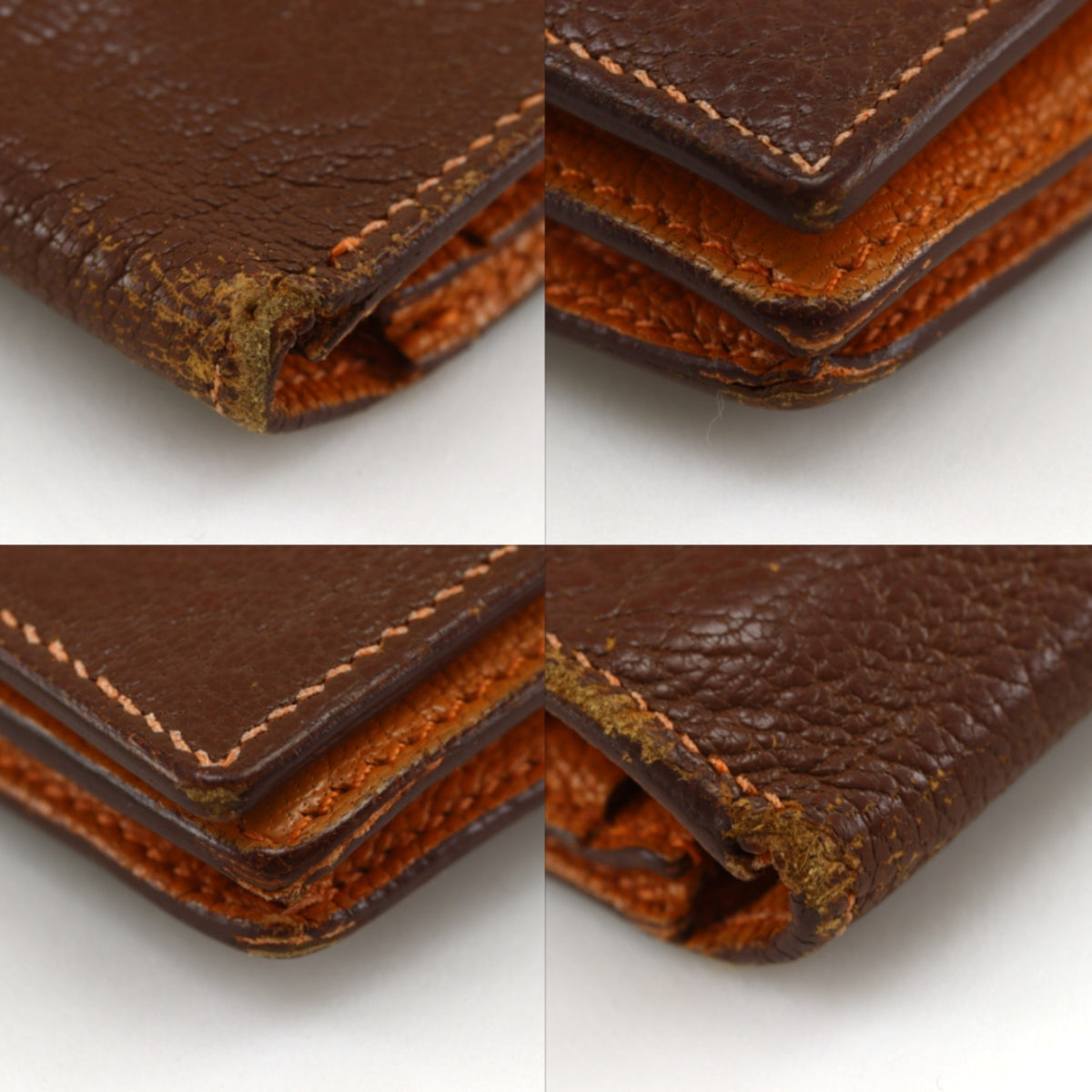 Hermes Brown Chevre Leather Long Wallet (Bi-Fold) (Pre-Owned)