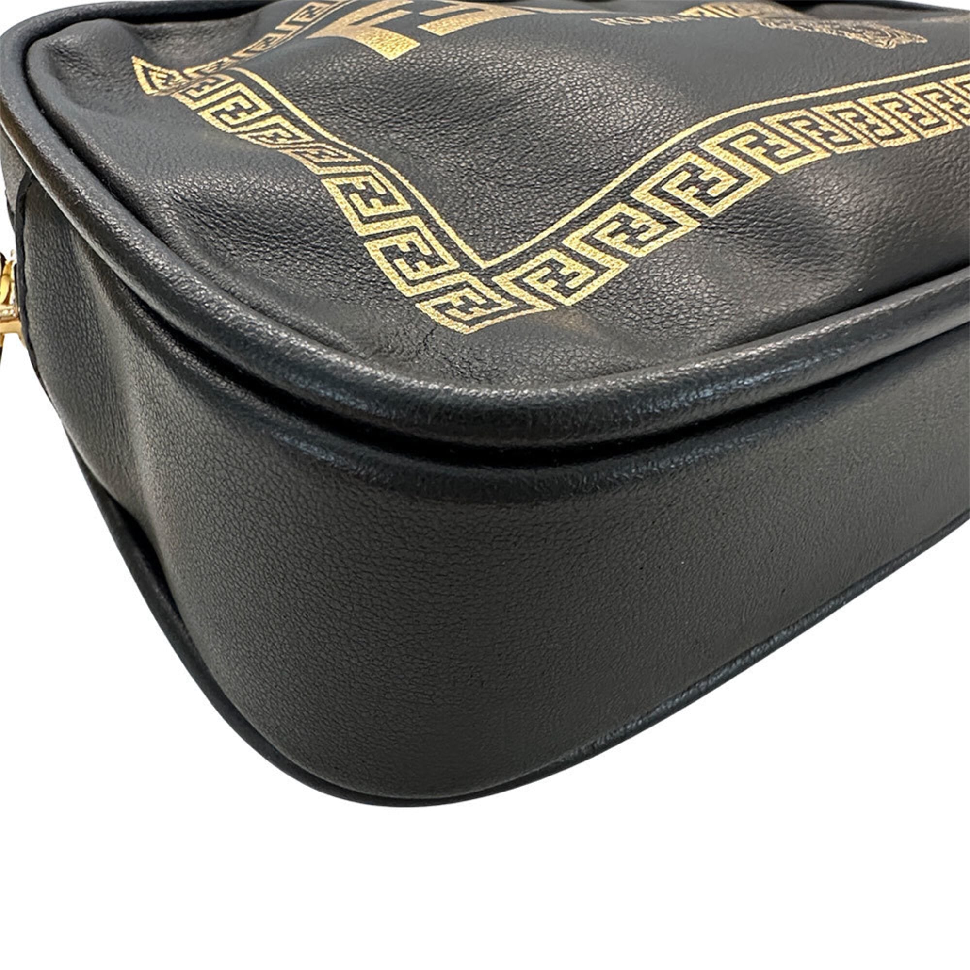 Fendi Black Leather Handbag Shoulder Bag (Pre-Owned)