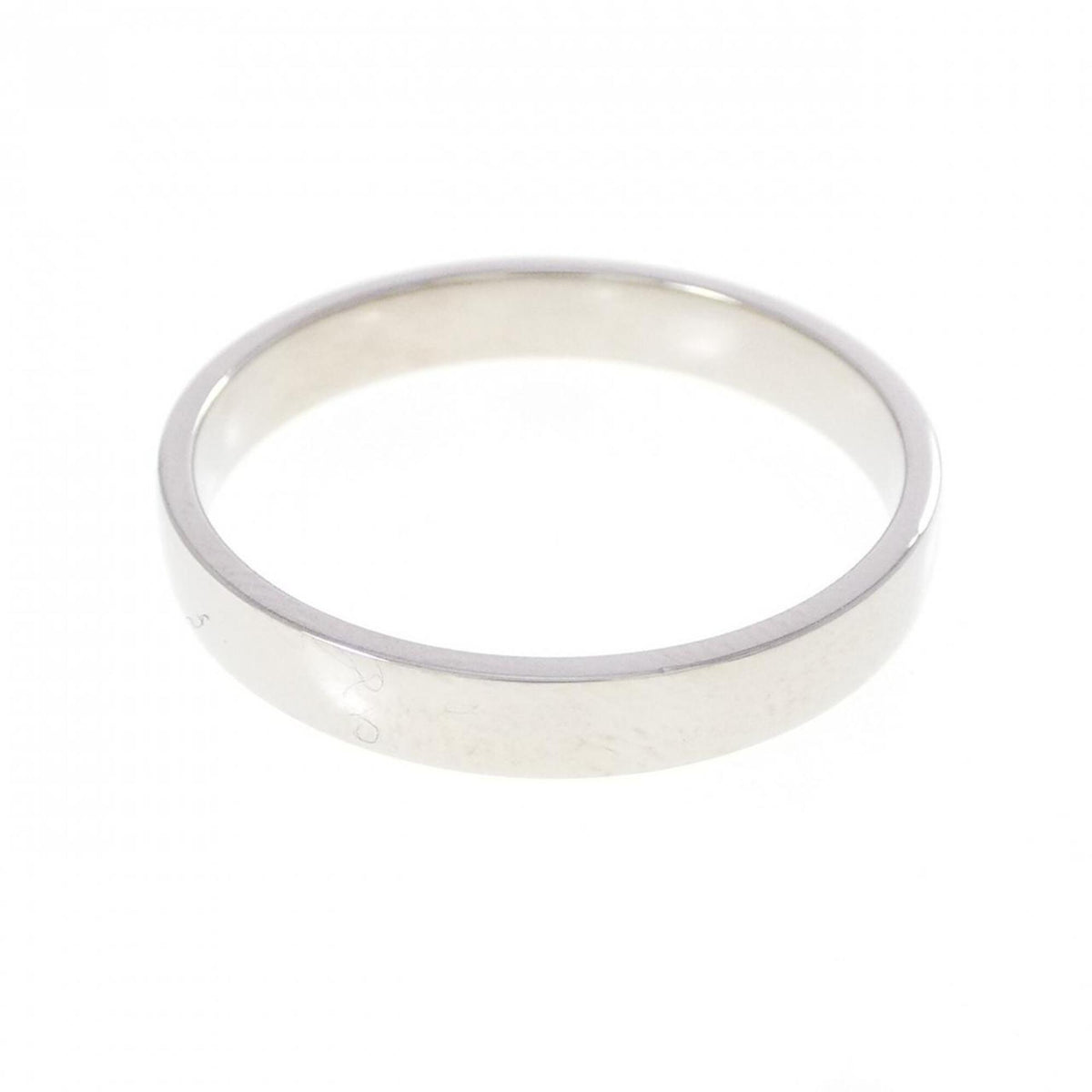 Chanel Platinum 950 Band Ring (Pre-Owned)