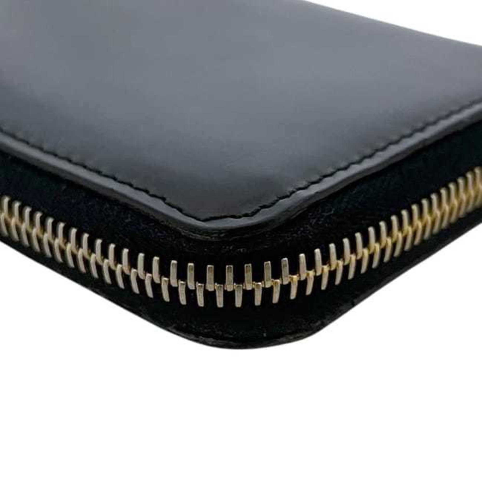 Miu Miu Black Leather Coin Purse/Coin Case (Pre-Owned)