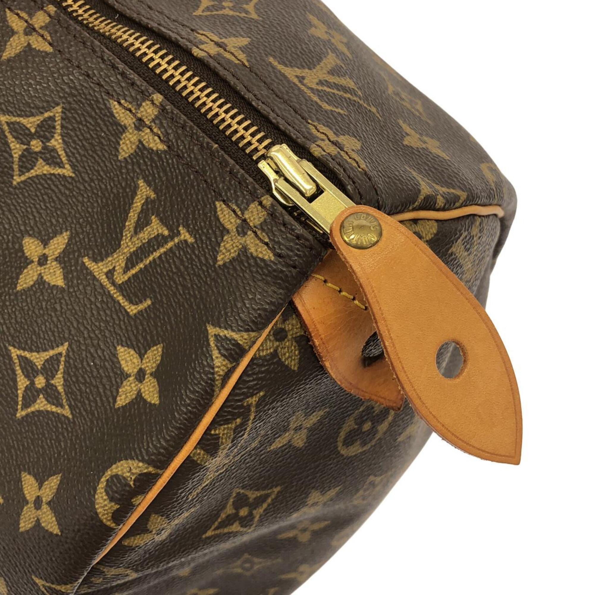 Louis Vuitton Marron Coated Canvas Boston Bag (Pre-Owned)