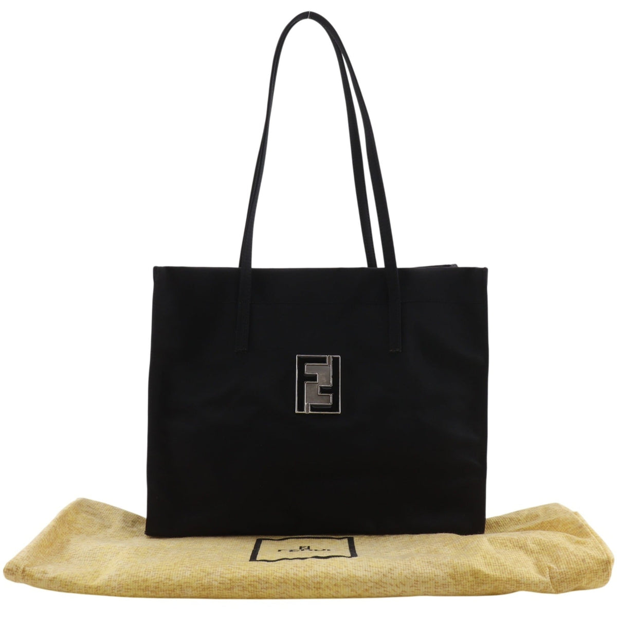 Fendi Black Nylon Tote Bag (Pre-Owned)