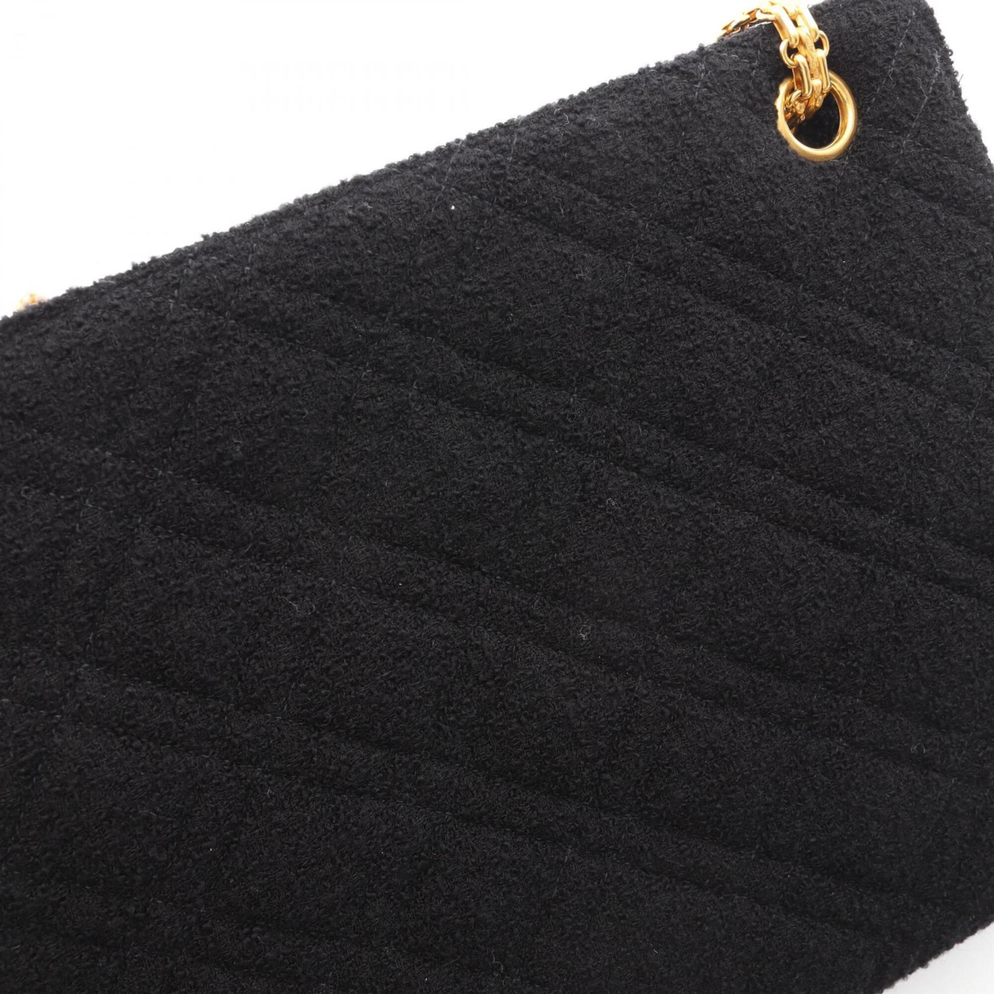 Chanel Black Fabric Handbag Shoulder Bag (Pre-Owned)