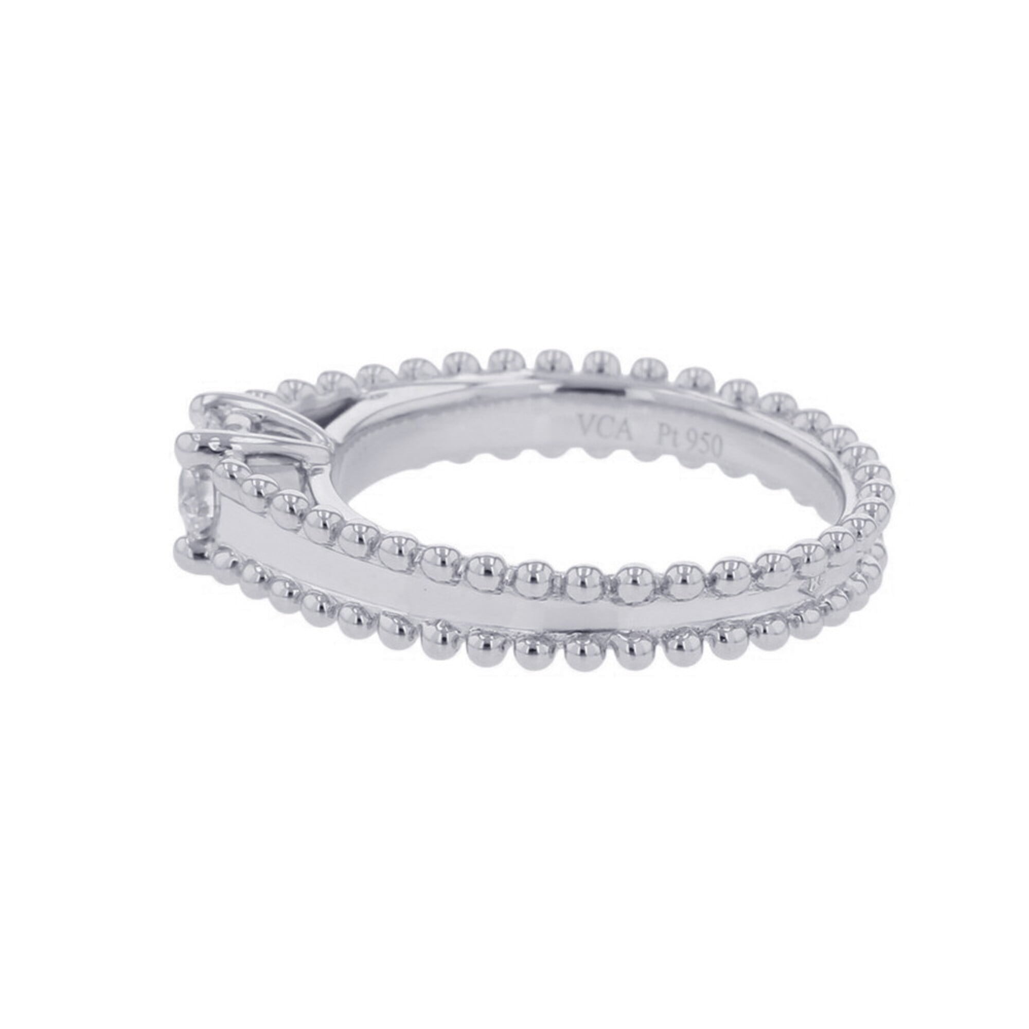 Van Cleef & Arpels Platinum 950 Engagement Ring (Pre-Owned)