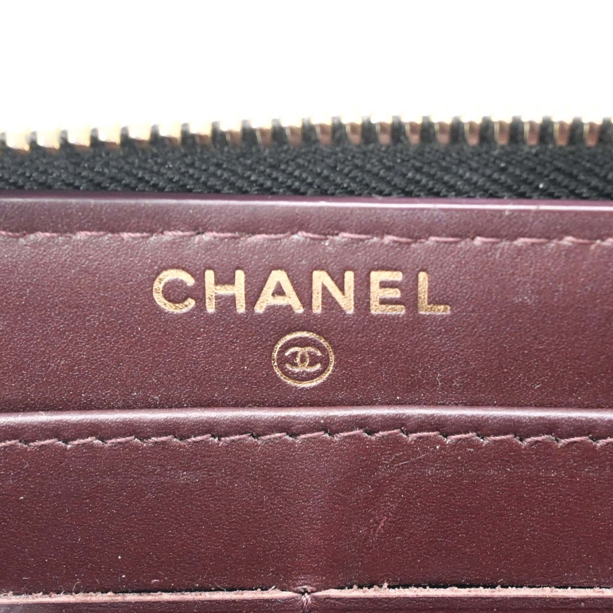 Chanel Black Grained Calfskin Coin Purse/Coin Case (Pre-Owned)