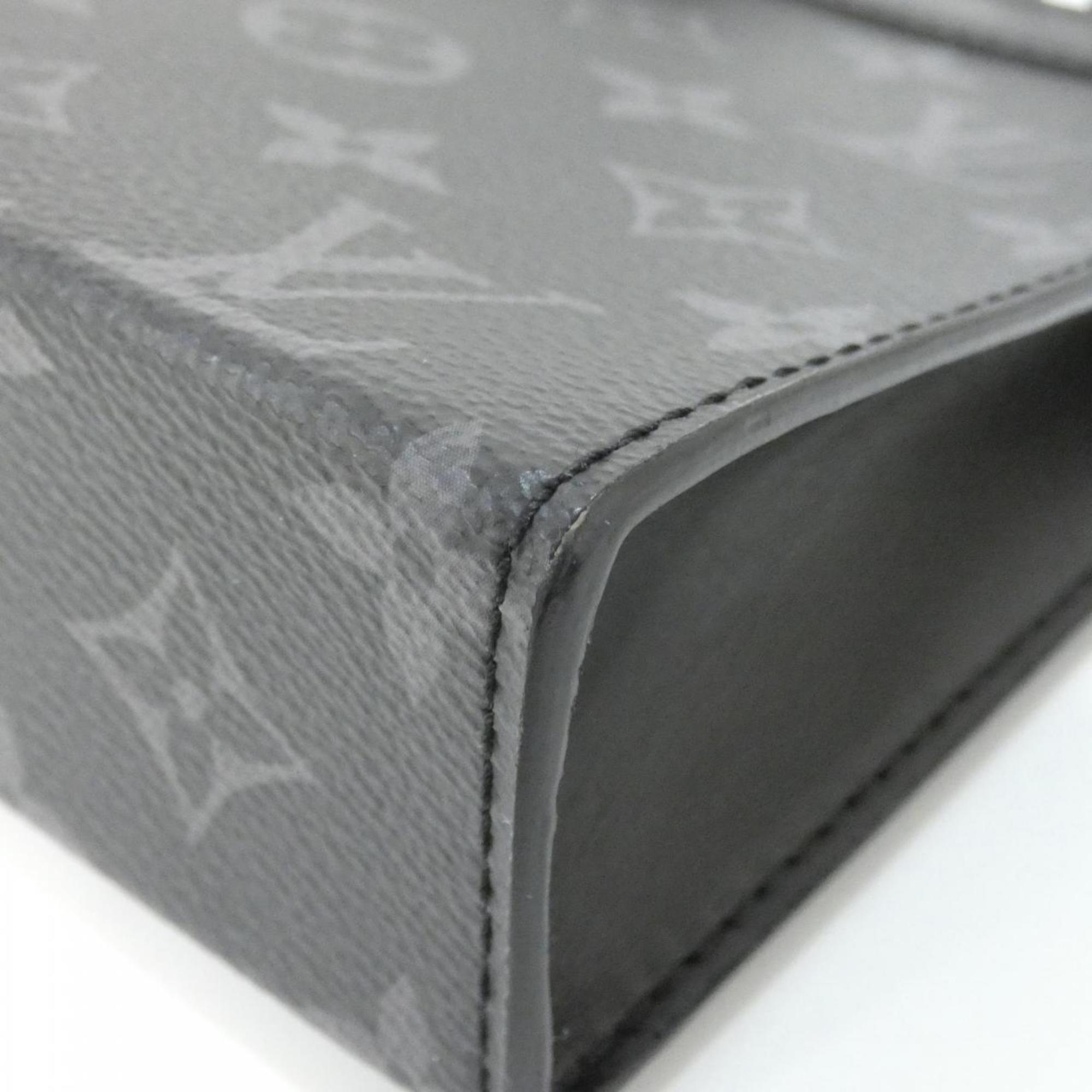 Louis Vuitton Black Gris Coated Canvas Shoulder Bag (Pre-Owned)