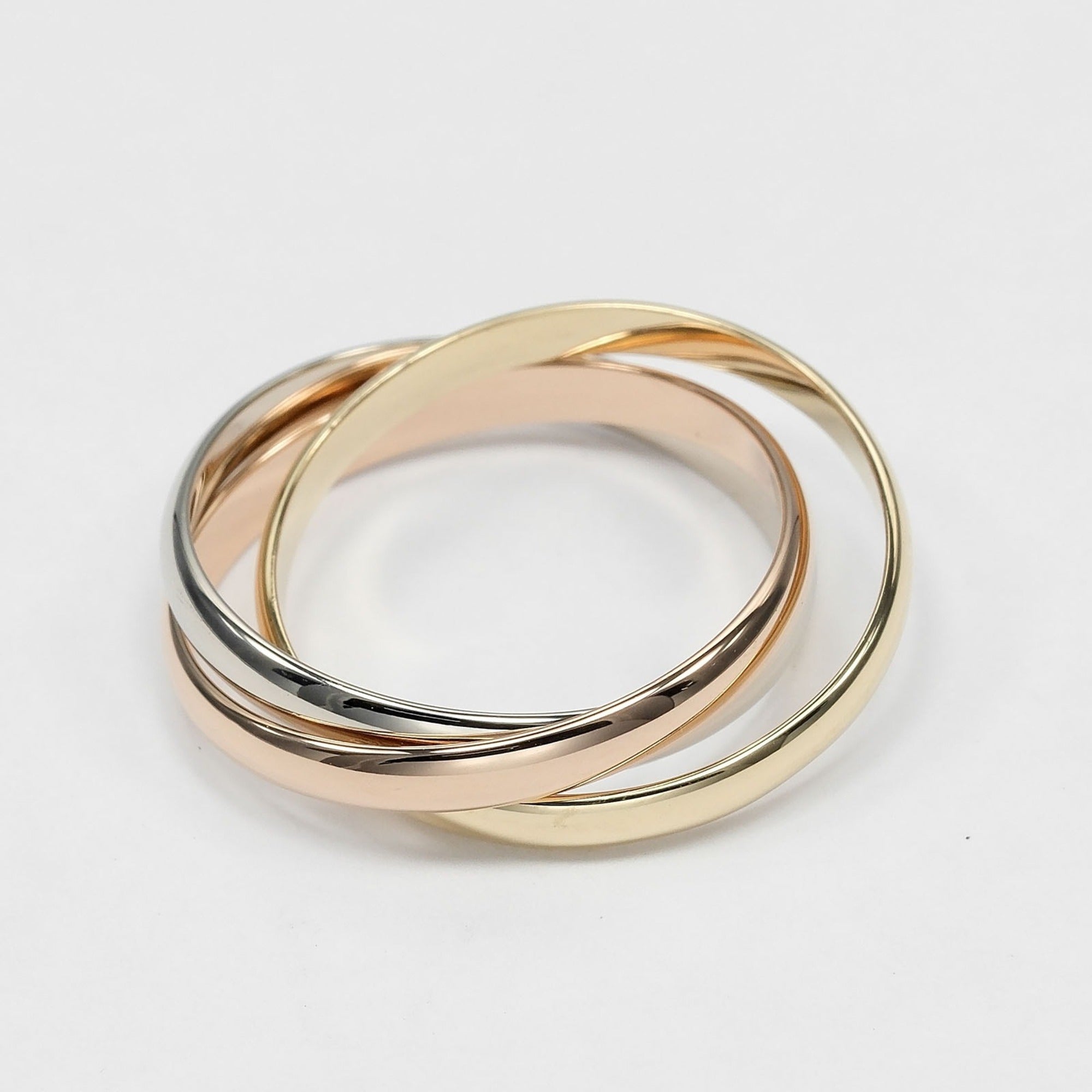 Cartier Trinity Yellow Gold (18K) Pink Gold (18K) White Gold (18K) Band Ring (Pre-Owned)