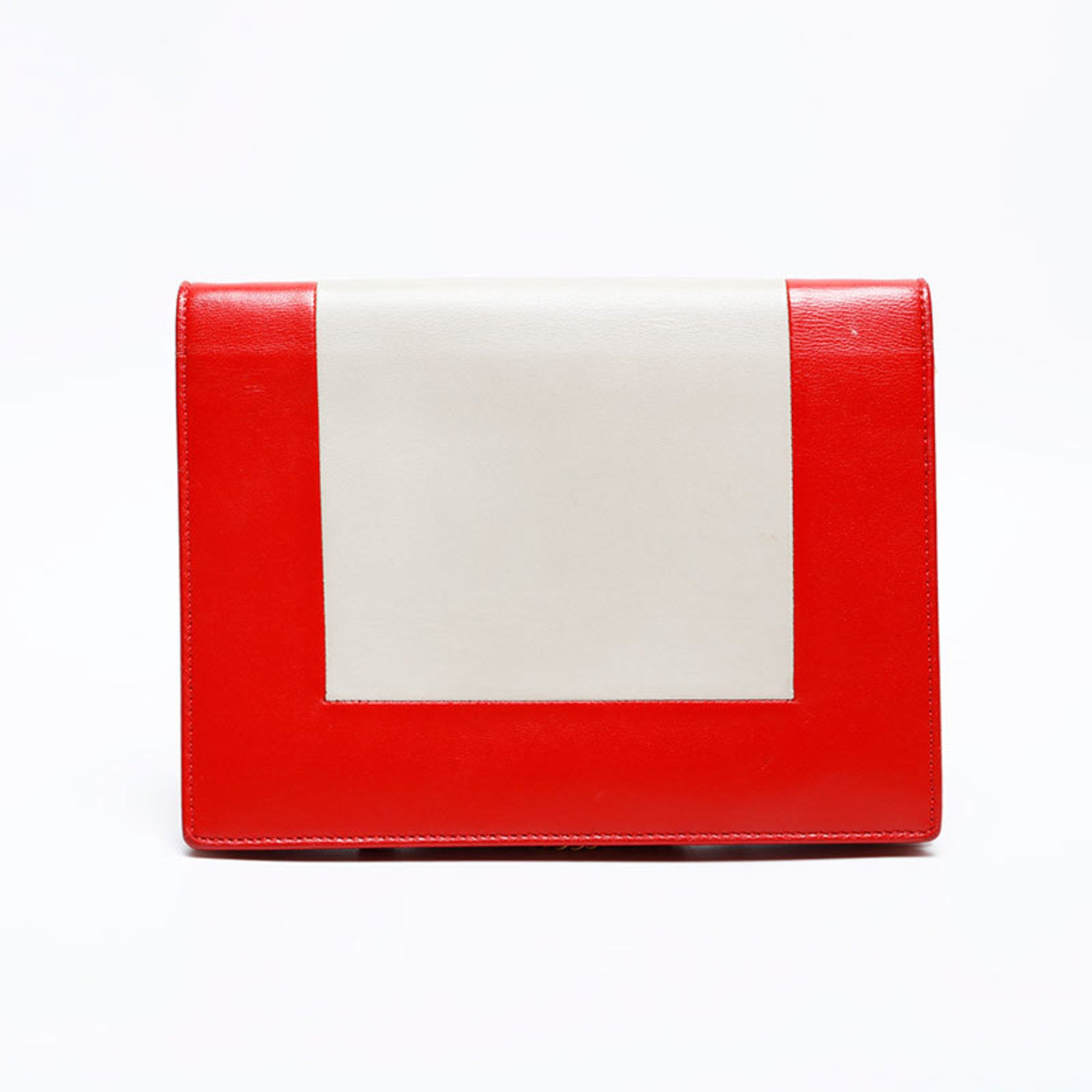 Celine Beige Red Color Shoulder Bag (Pre-Owned)