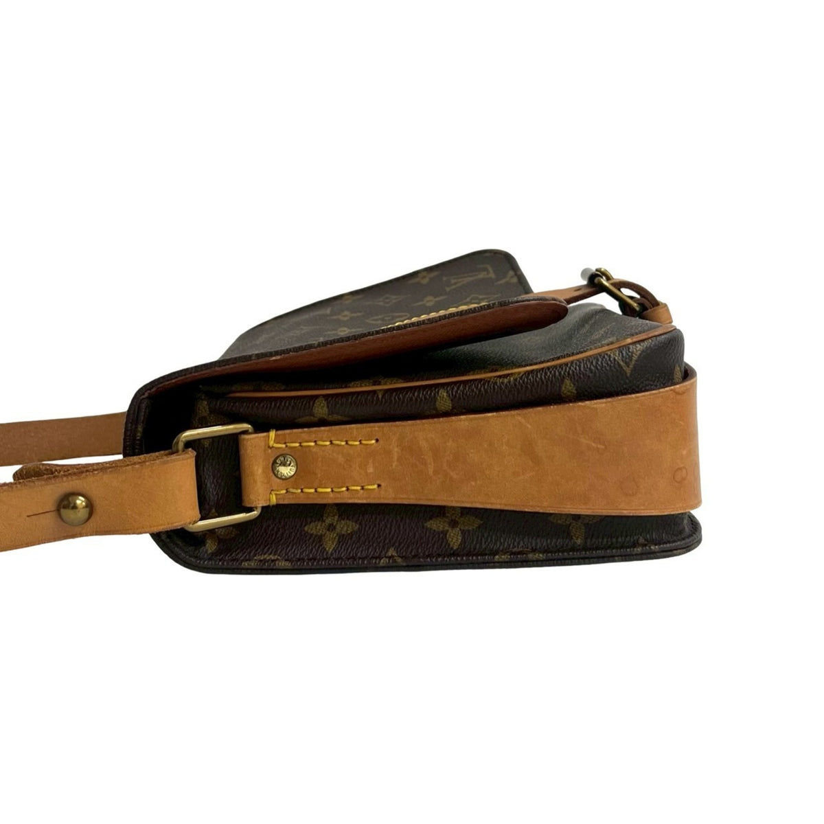 Louis Vuitton Brown Leather Pvc Shoulder Bag (Pre-Owned)