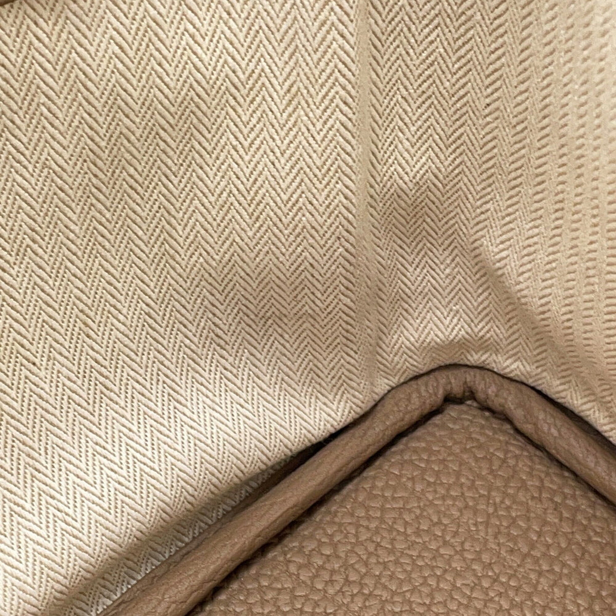 Hermes Etoupe Gray Negonda Leather Handbag Tote Bag (Pre-Owned)