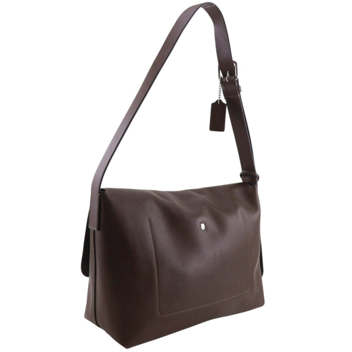 Coach Brown Leather Messenger Bag (Pre-Owned)