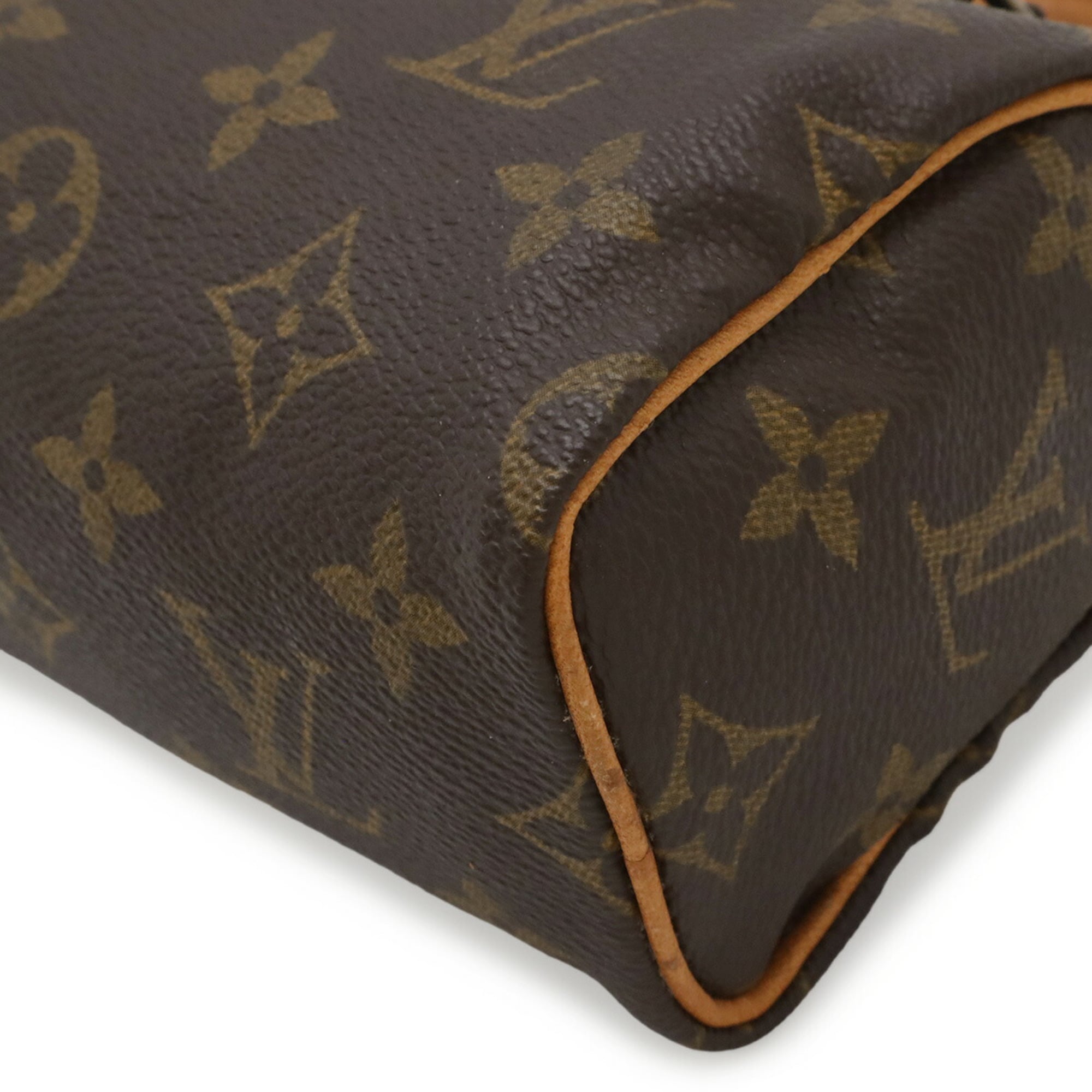 Louis Vuitton Brown Monogram Canvas Pvc Coated Canvas Handbag Pouch (Pre-Owned)