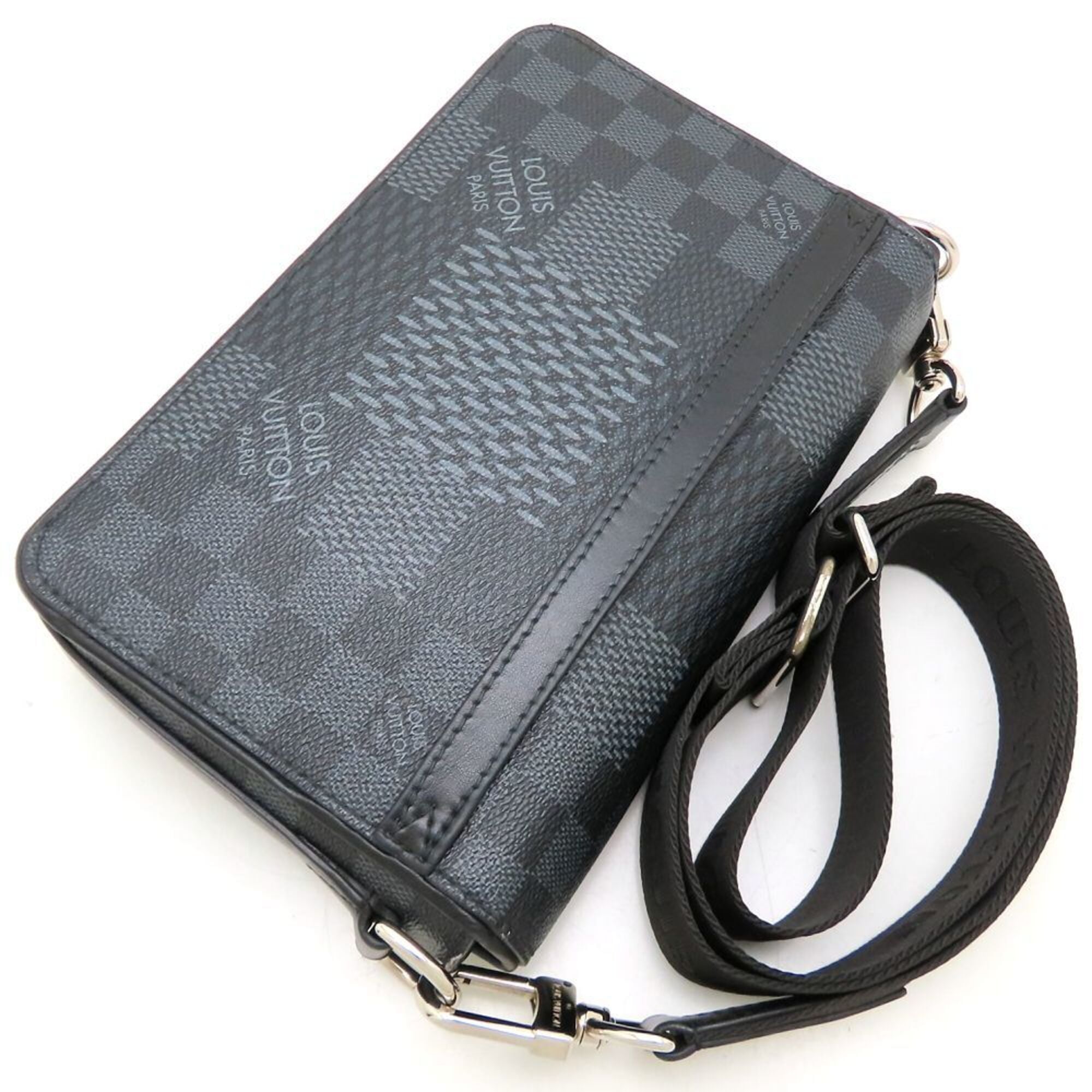 Louis Vuitton Damier Graphite Damier Graphite Damier Graphite Shoulder Bag (Pre-Owned)