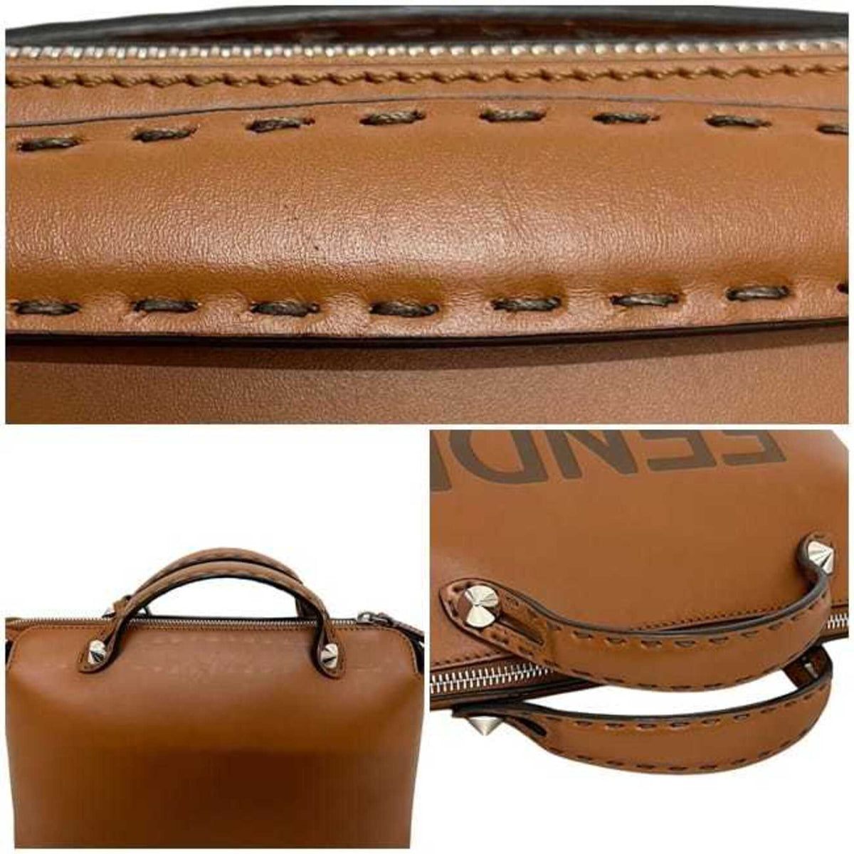 Fendi Brown Leather Shoulder Bag (Pre-Owned)