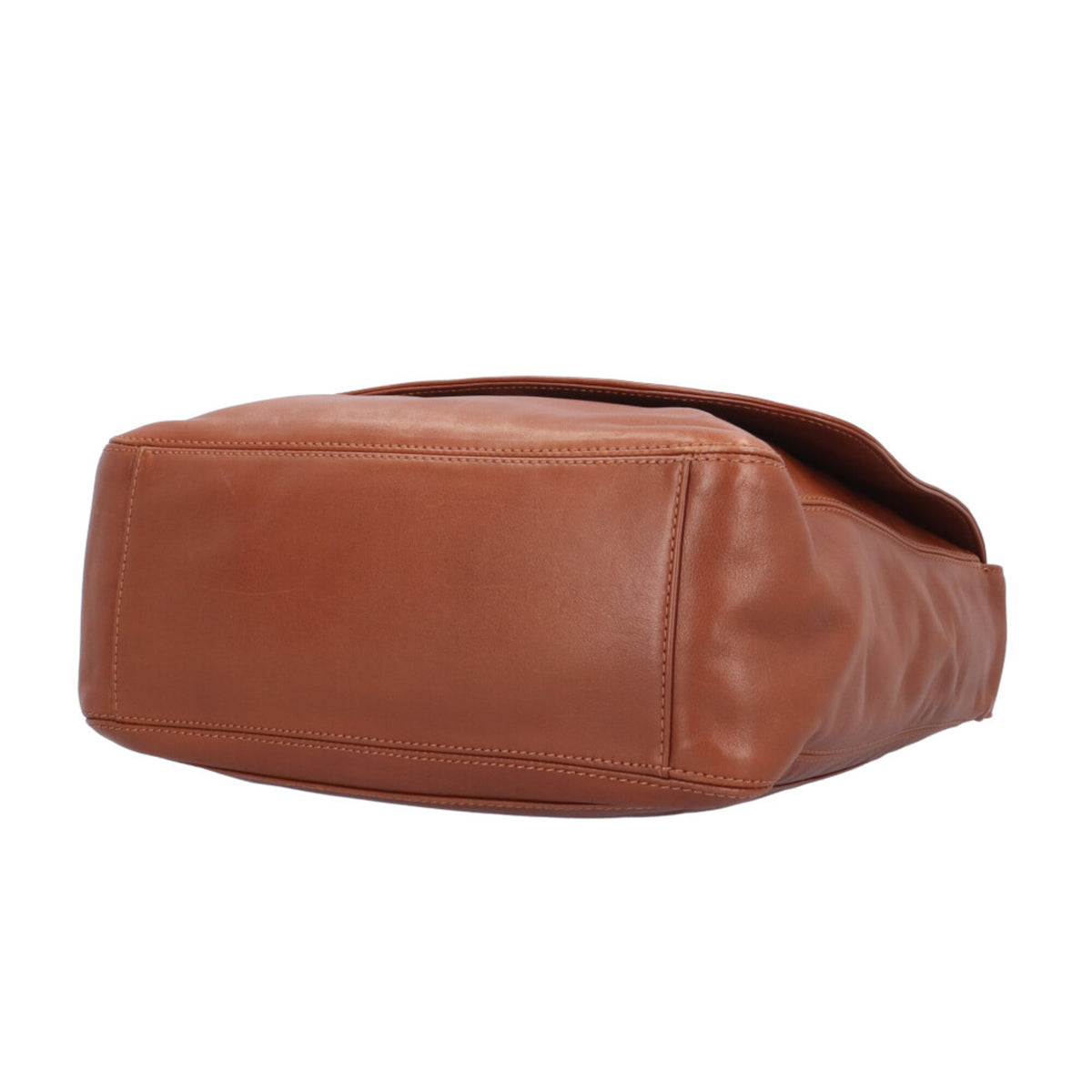 Chanel Brown Leather Handbag Shoulder Bag (Pre-Owned)