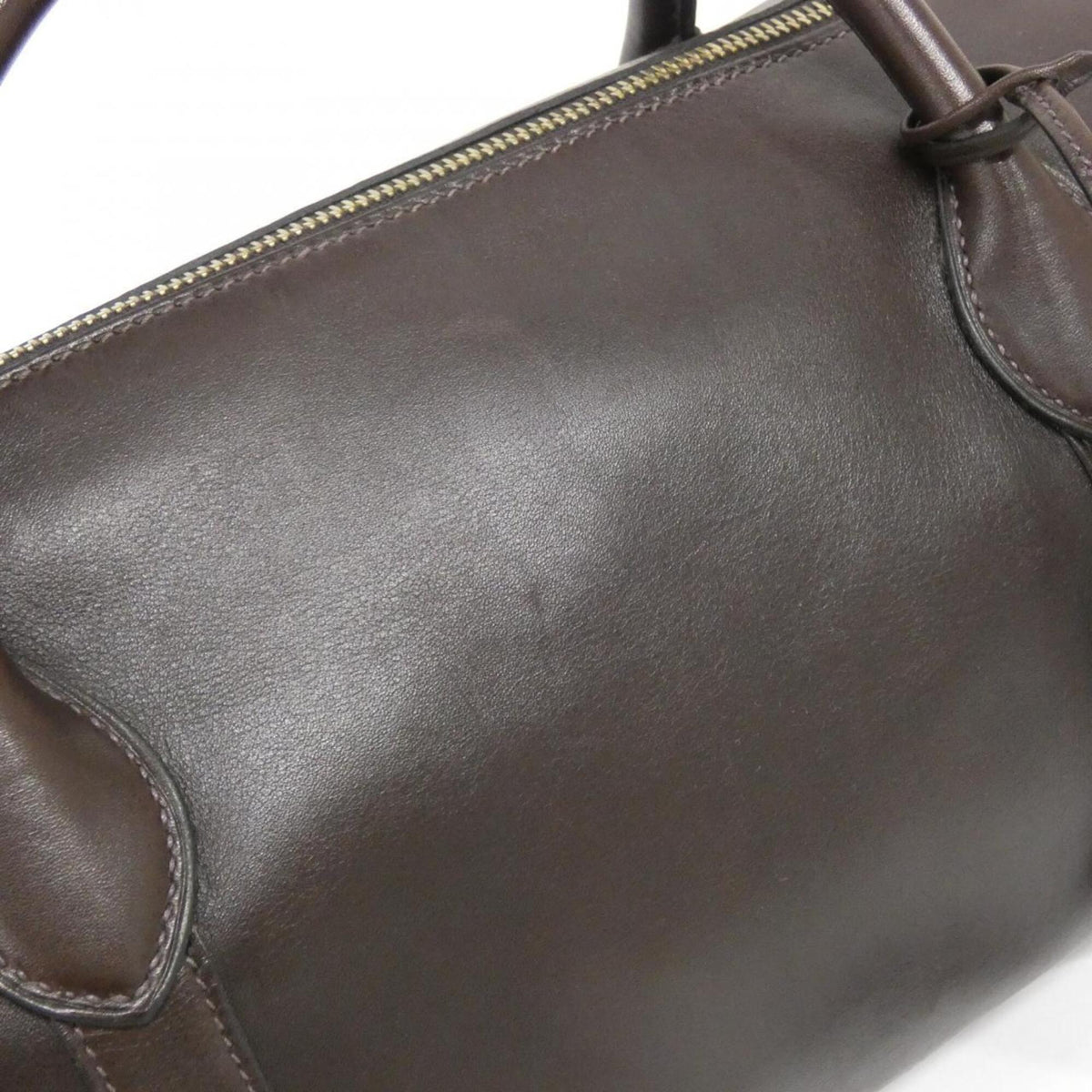 Hermes Brown Evercalf Leather Handbag (Pre-Owned)