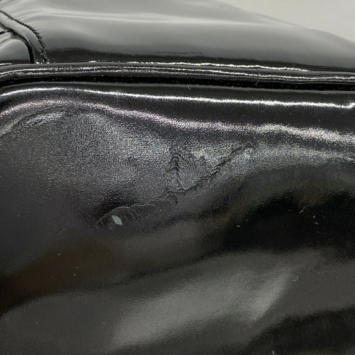 Chanel Black Patent Leather Vanity Bag (Pre-Owned)