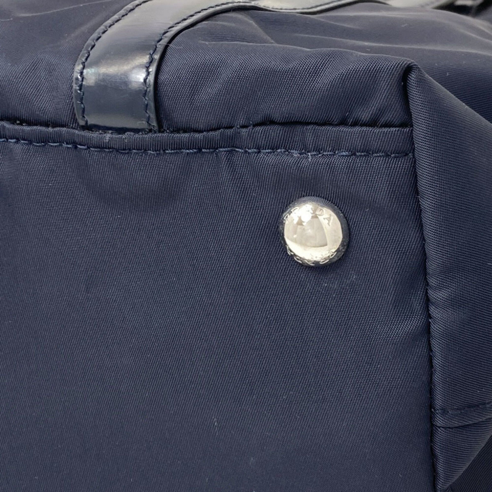 Prada Navy Nylon Handbag (Pre-Owned)