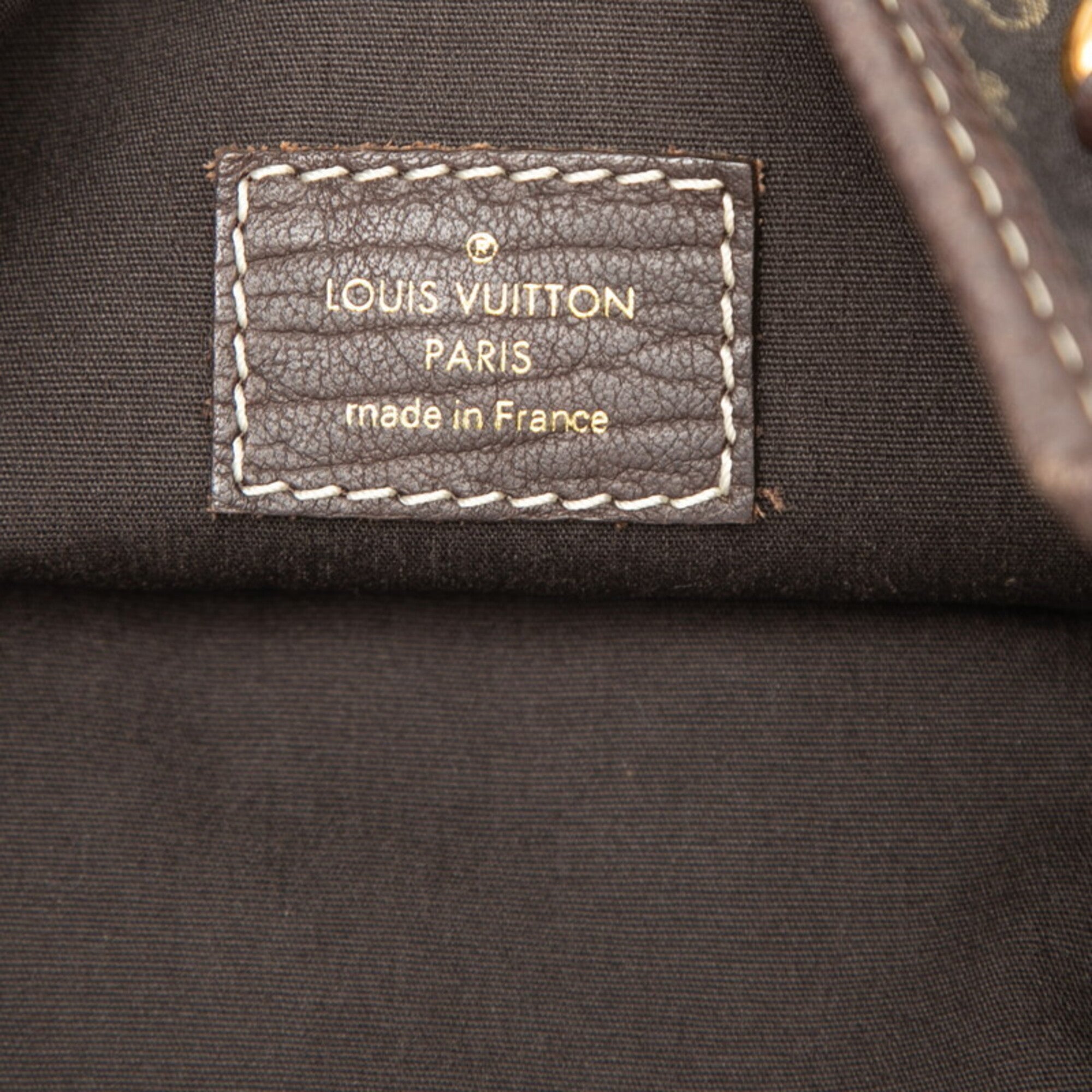 Louis Vuitton Brown Canvas Leather Handbag Shoulder Bag (Pre-Owned)