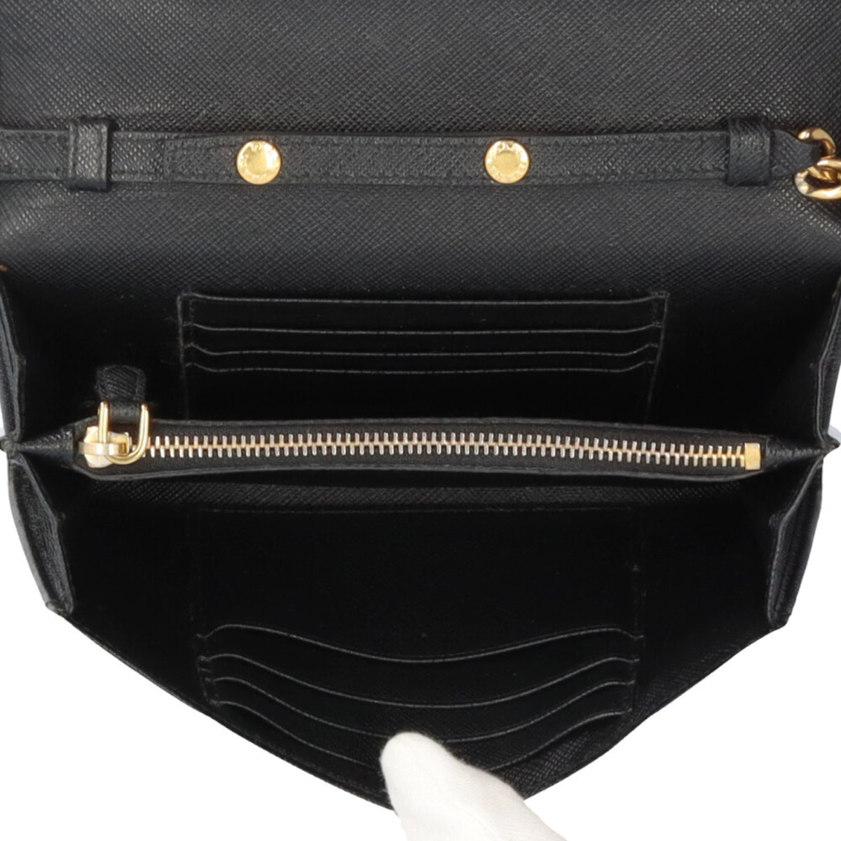 Prada Black Nero Leather Shoulder Bag (Pre-Owned)