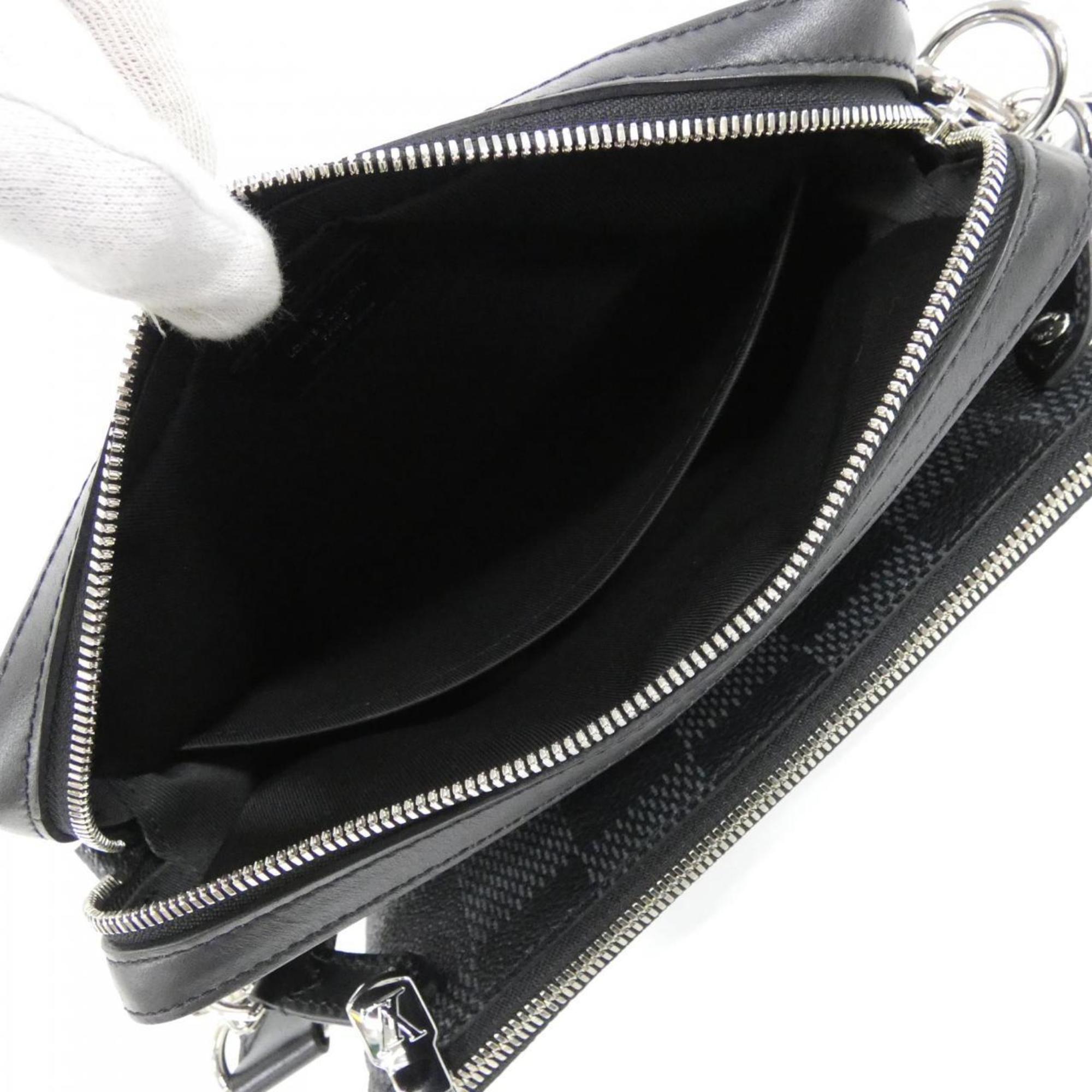 Louis Vuitton Damier Graphite Graphite Damier Graphite Shoulder Bag (Pre-Owned)