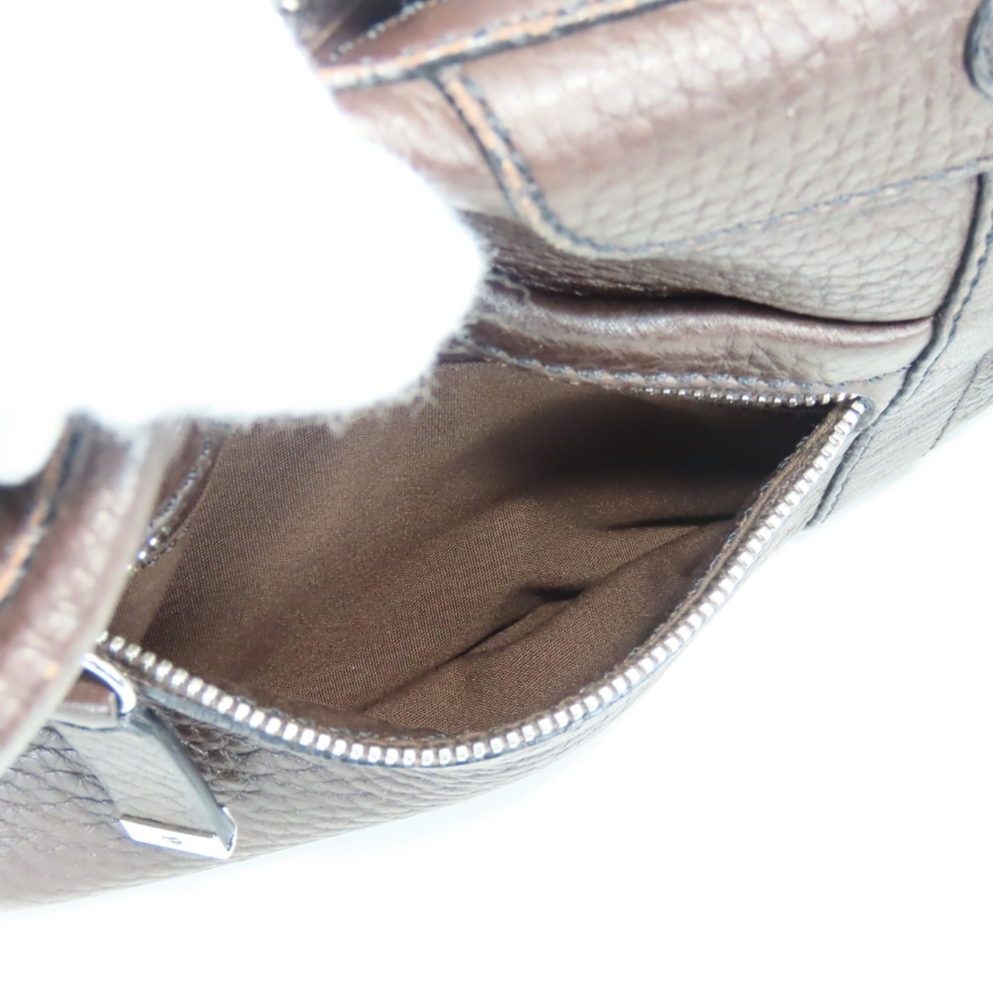 Tod's Dark Brown Leather Shoulder Bag (Pre-Owned)