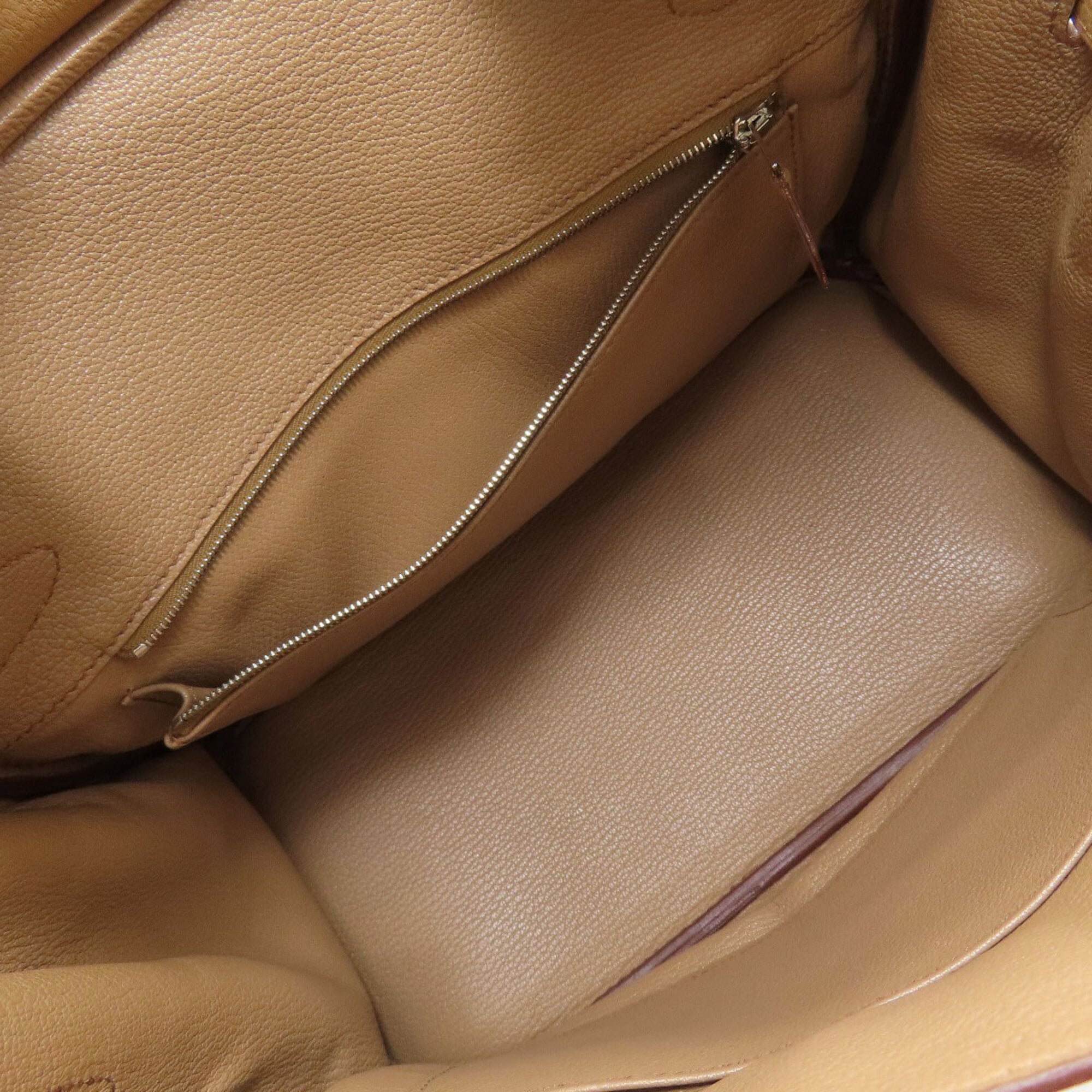 Hermes Brown Togo Leather Handbag (Pre-Owned)