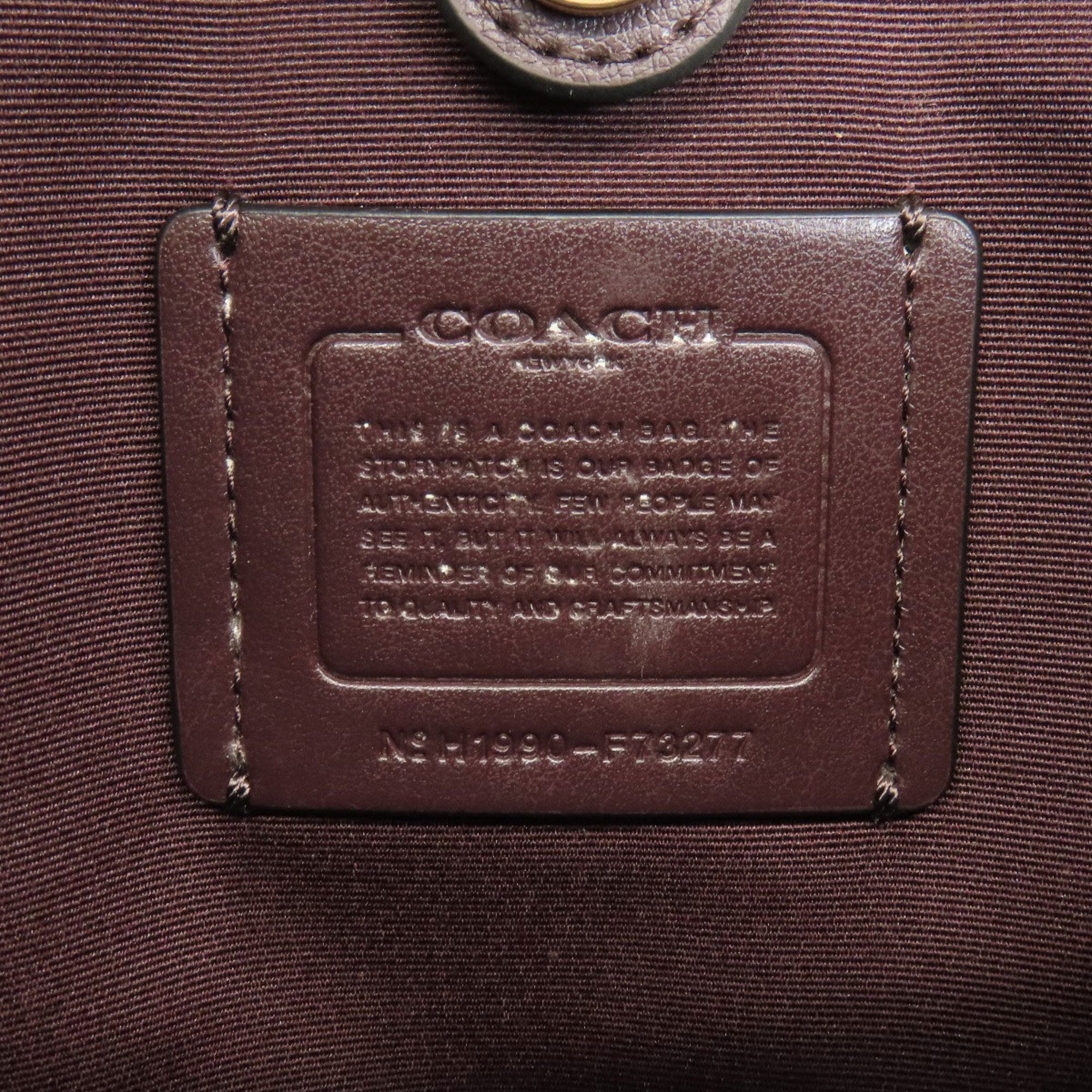 Coach Black Leather Handbag (Pre-Owned)