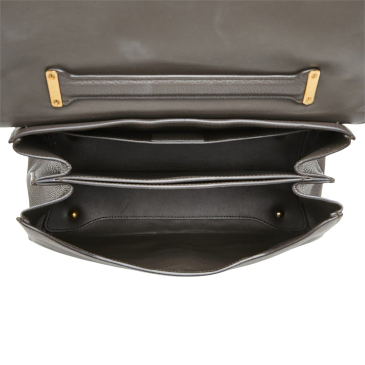 Salvatore Ferragamo Brown Leather Handbag Shoulder Bag (Pre-Owned)