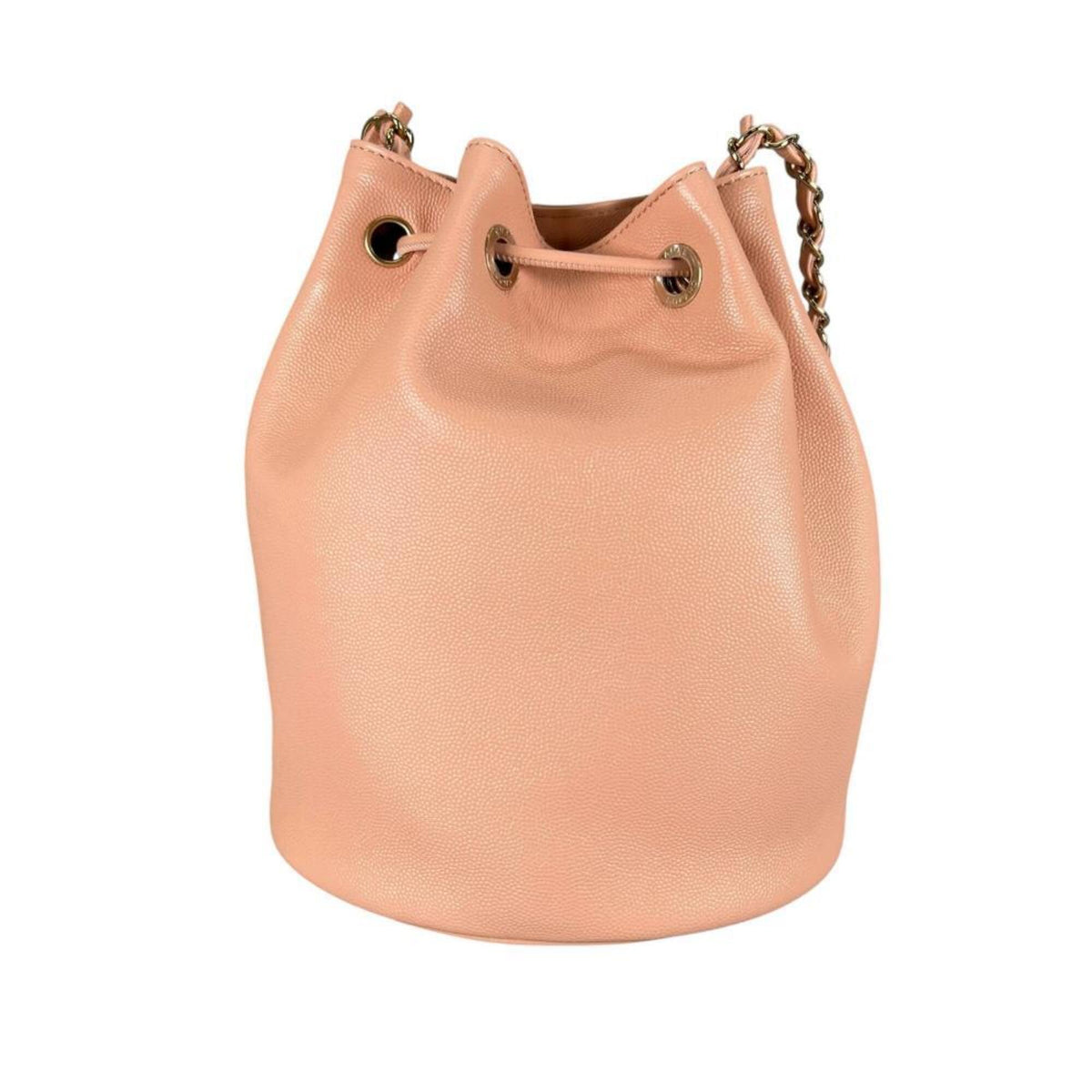 Chanel Pink Grained Calfskin Shoulder Bag (Pre-Owned)
