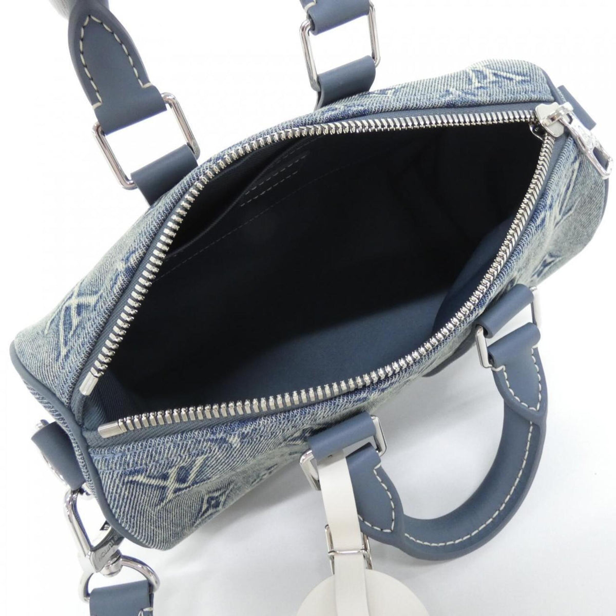 Louis Vuitton Blue Denim Boston Bag (Pre-Owned)