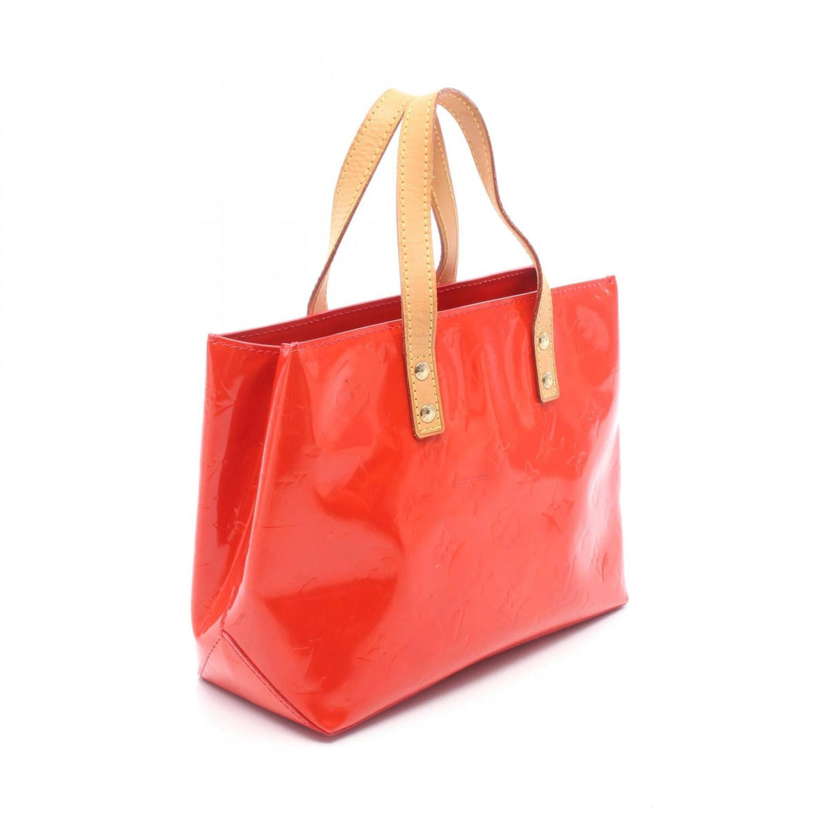 Louis Vuitton Red Color Rouge Leather Handbag (Pre-Owned)