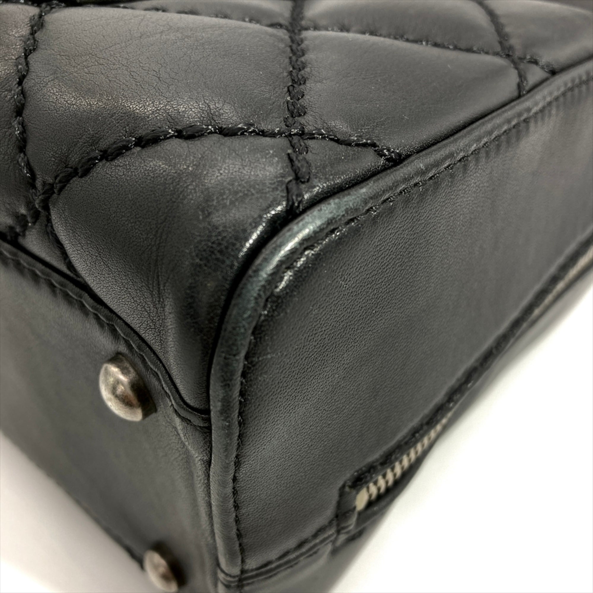 Chanel Black Boston Bag Handbag (Pre-Owned)