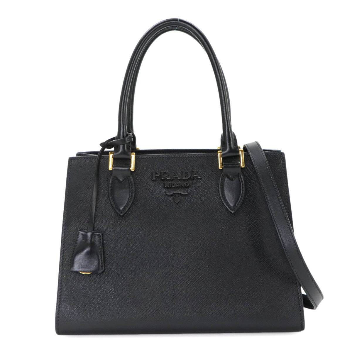 Prada Black Leather Handbag (Pre-Owned)
