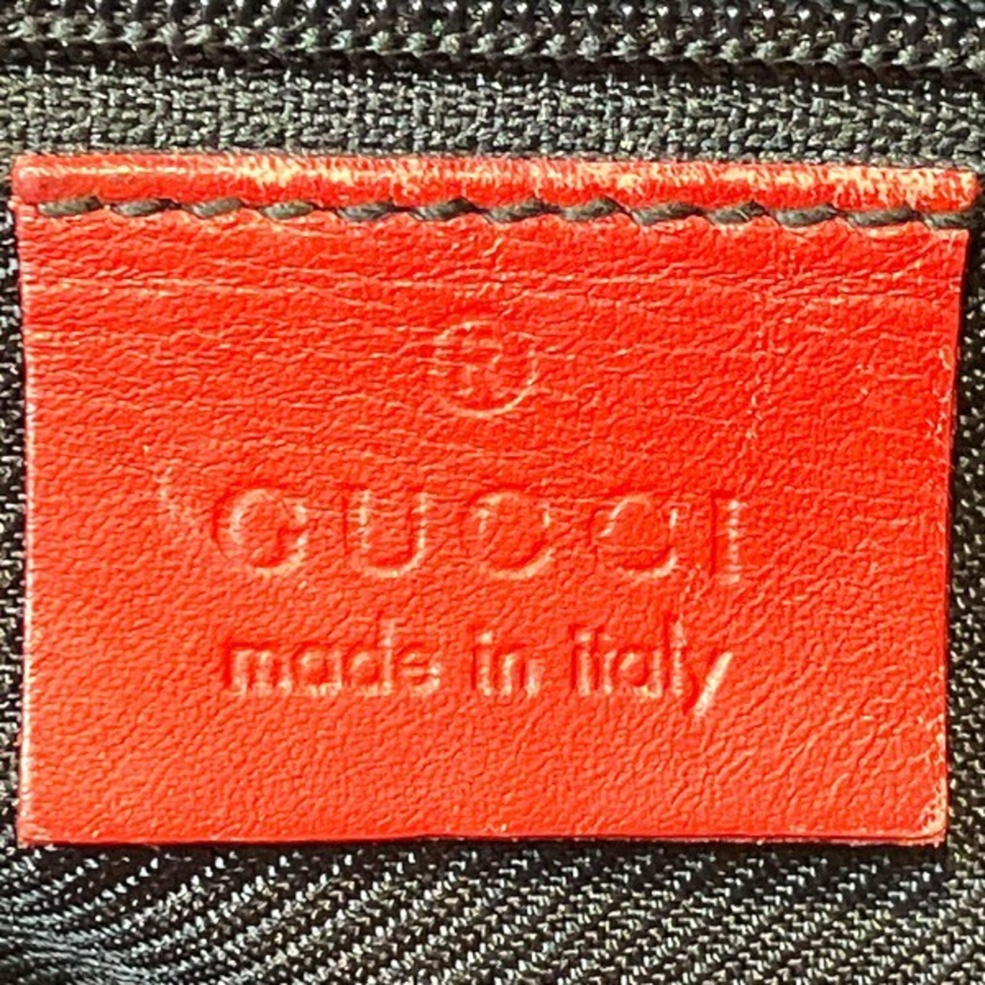 Gucci Beige Red Color Gg Canvas Handbag Tote Bag (Pre-Owned)