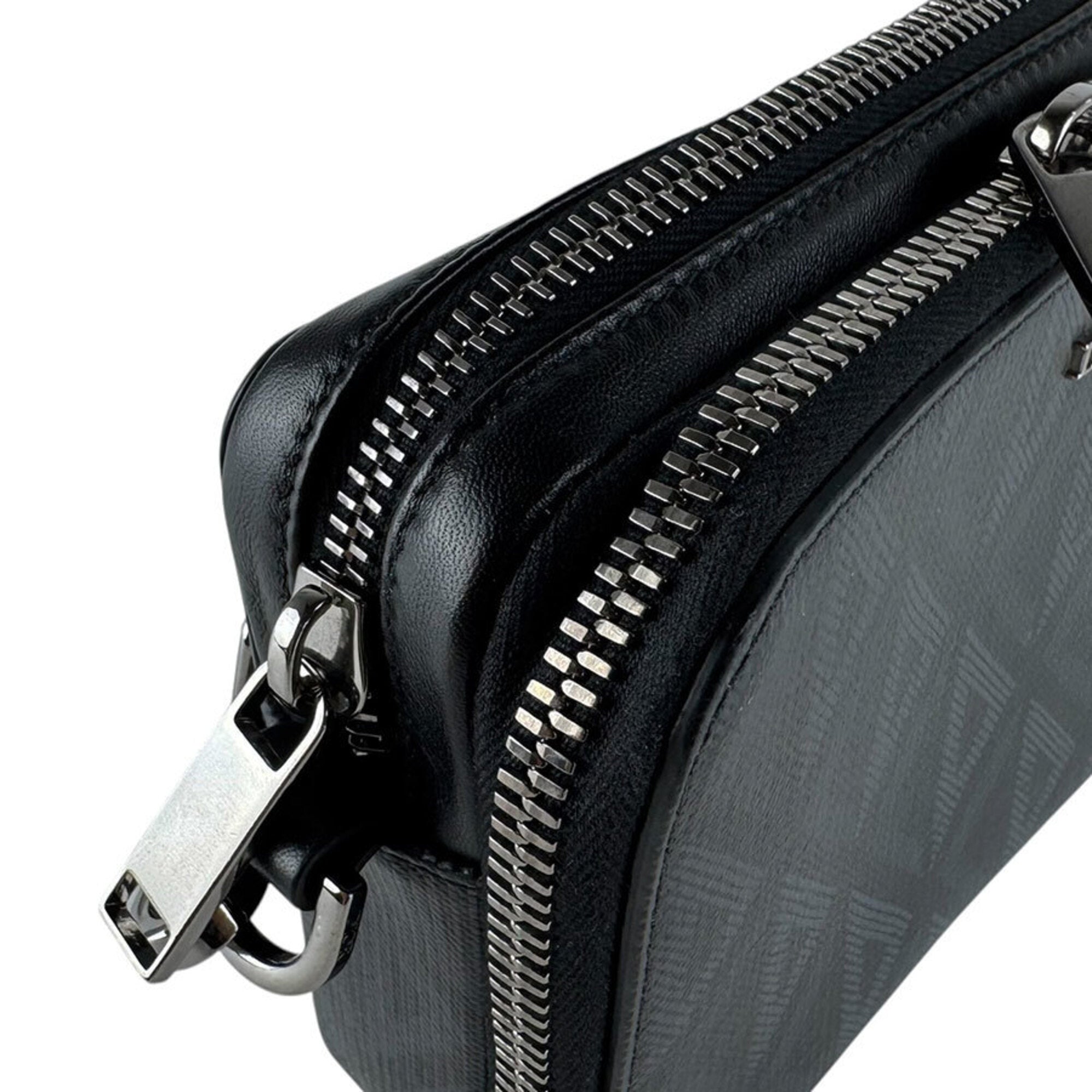 Christian Dior Black Coated Canvas Shoulder Bag (Pre-Owned)