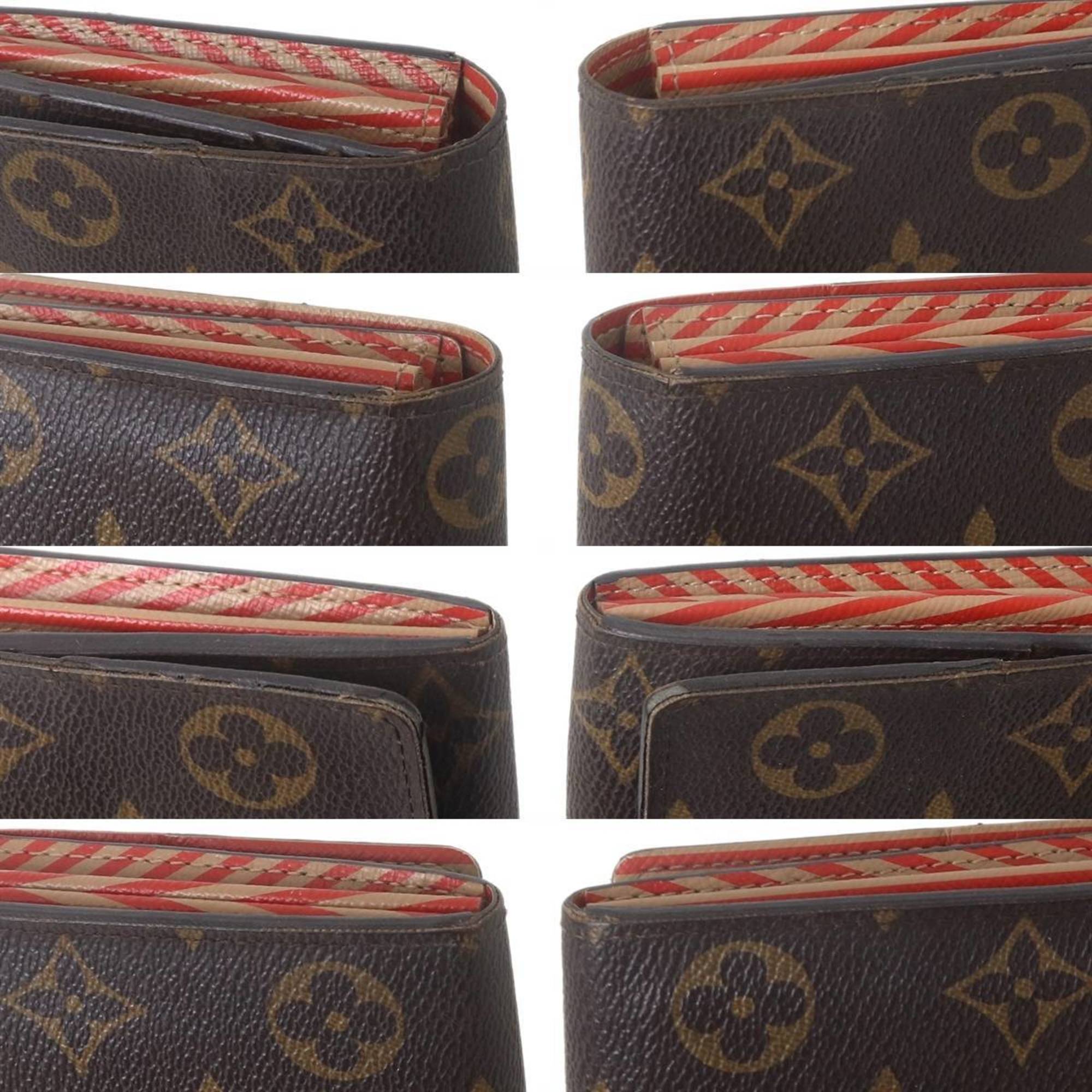 Louis Vuitton Monogram Brown Long Wallet (Bi-Fold) (Pre-Owned)