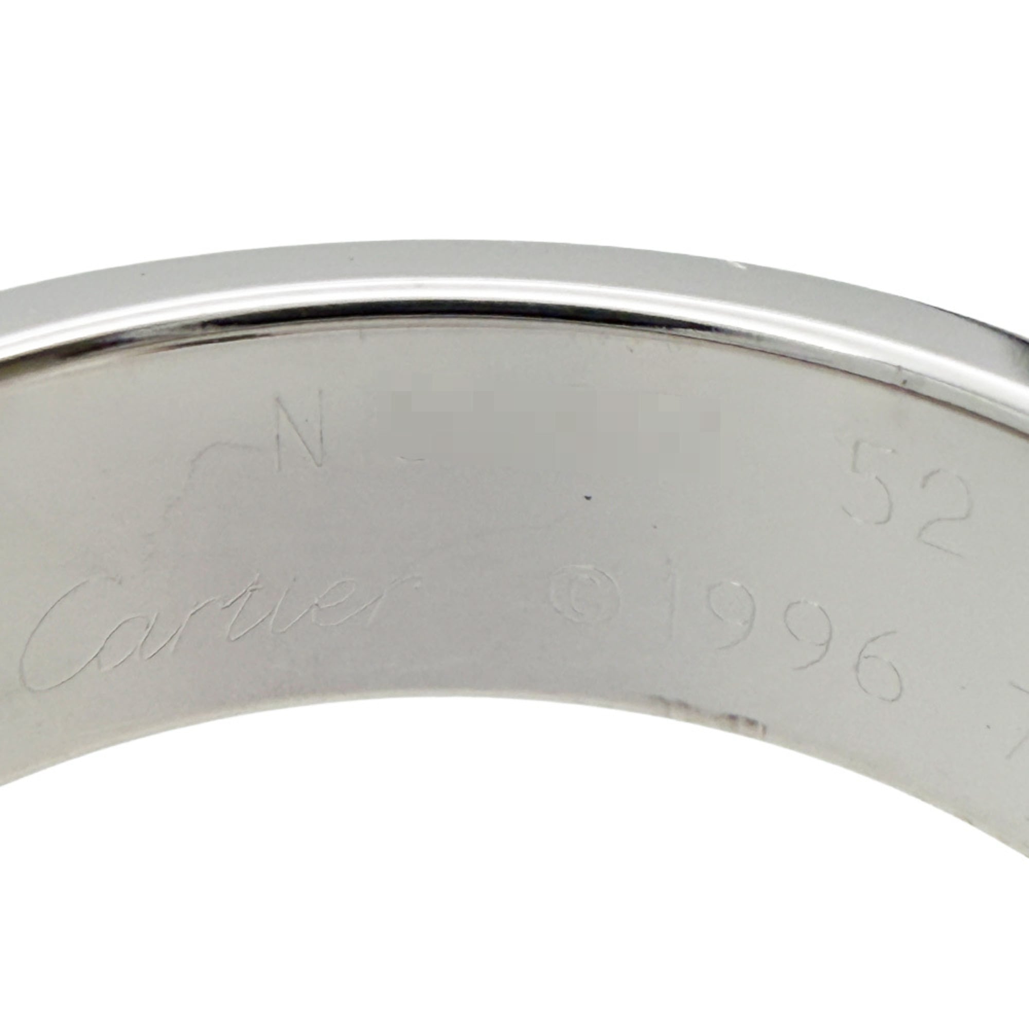 Cartier White Gold White Gold (18K) Band Ring (Pre-Owned)
