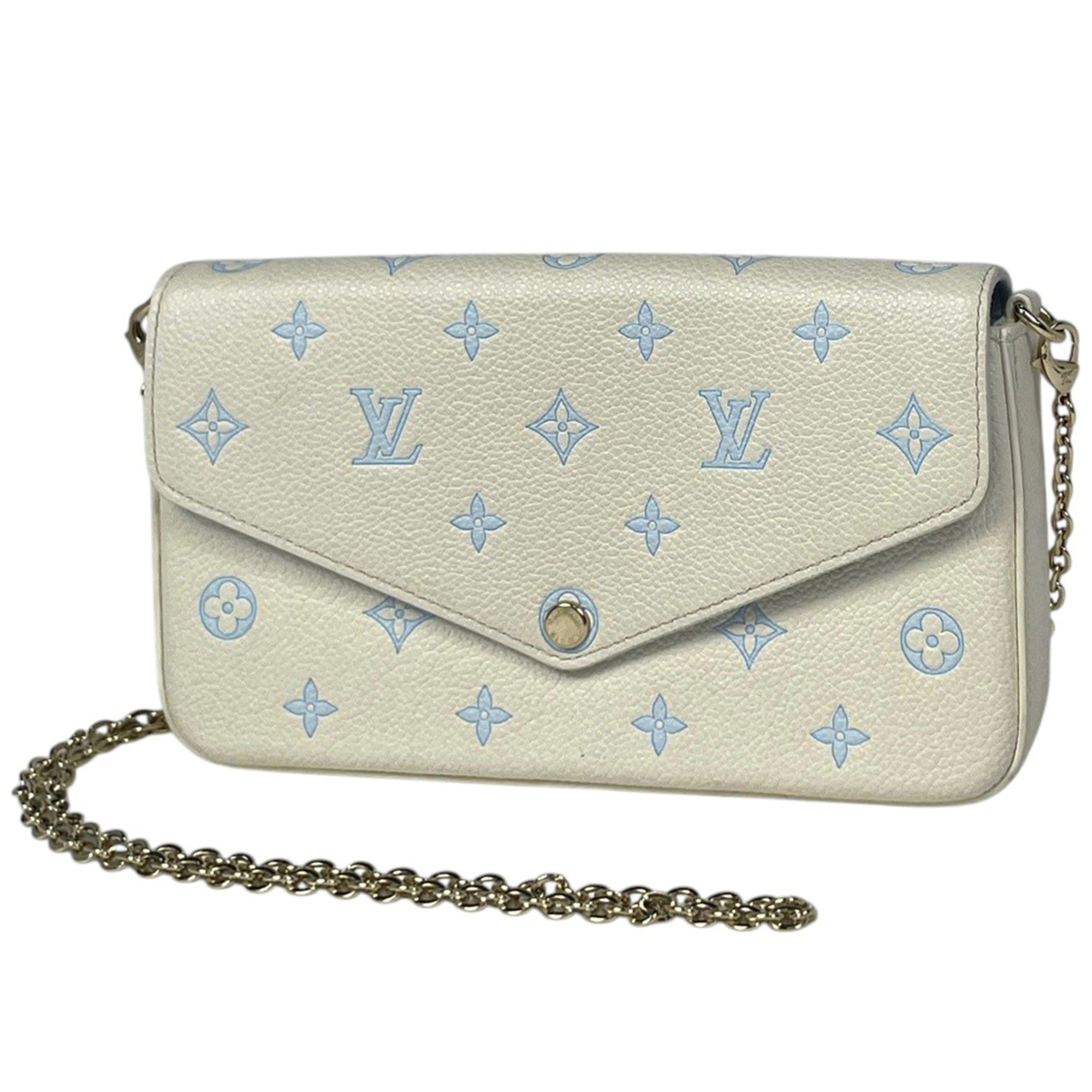Louis Vuitton Blue White Monogram Empreinte Pochette (Pre-Owned)