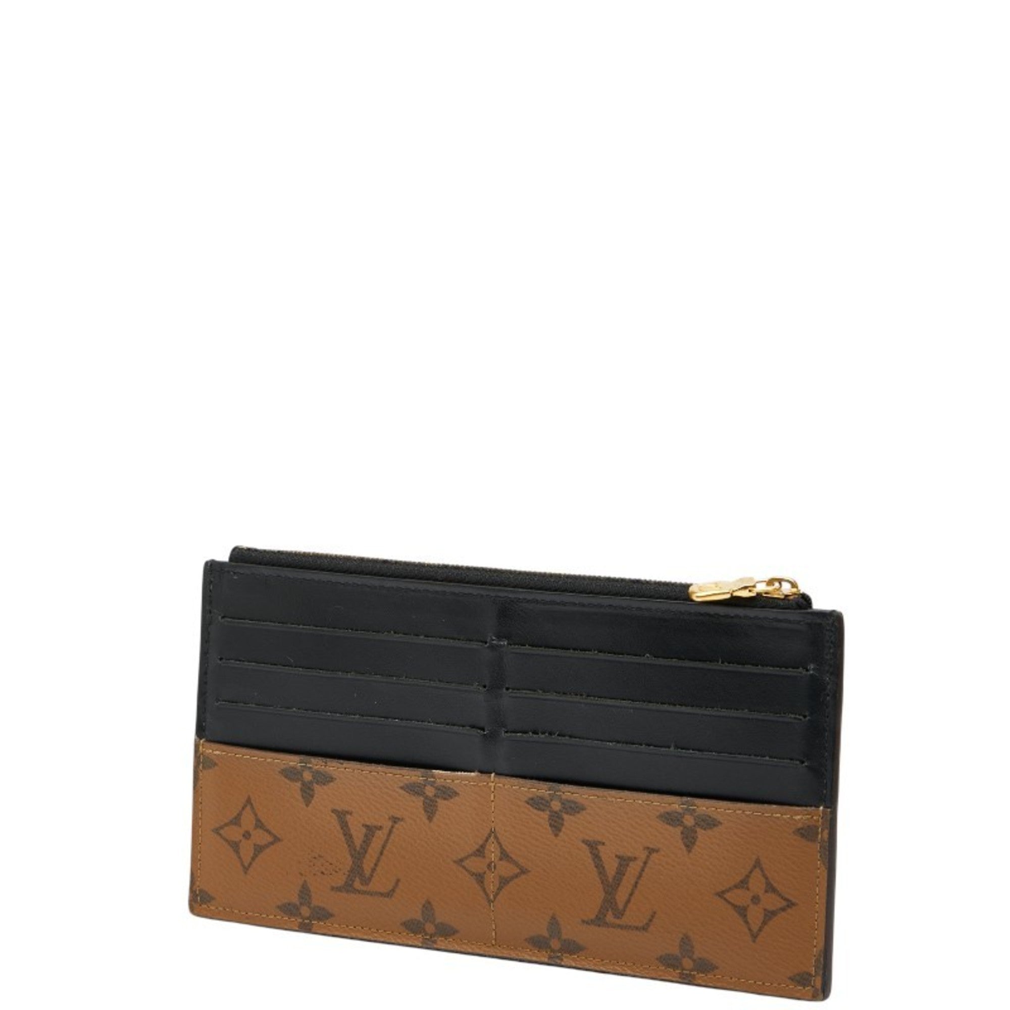 Louis Vuitton Monogram Reverse Black Brown Monogram Reverse Monogram Reverse Coin Purse/Coin Case (Pre-Owned)