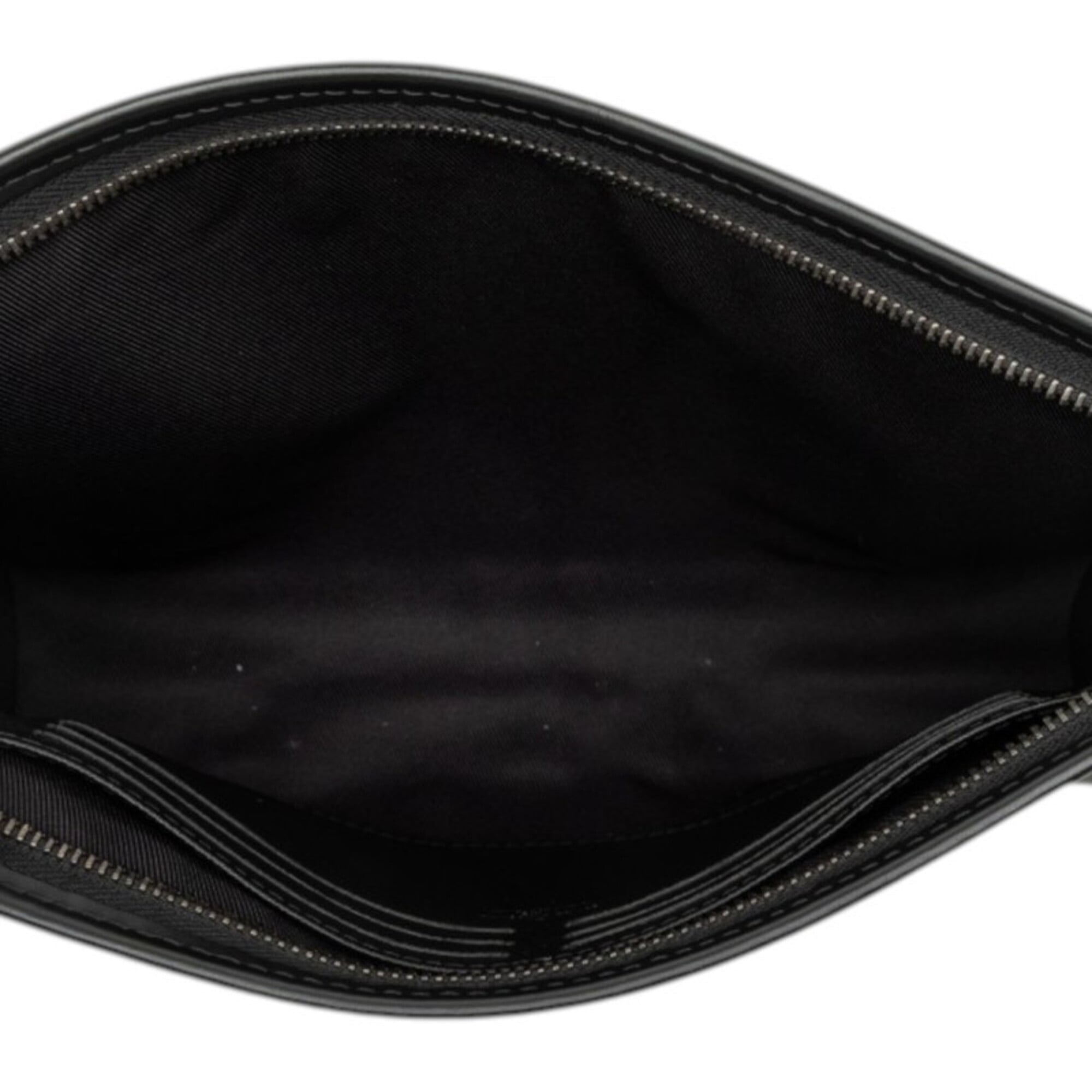 Louis Vuitton Black Pvc Leather Clutch Bag Pochette (Pre-Owned)