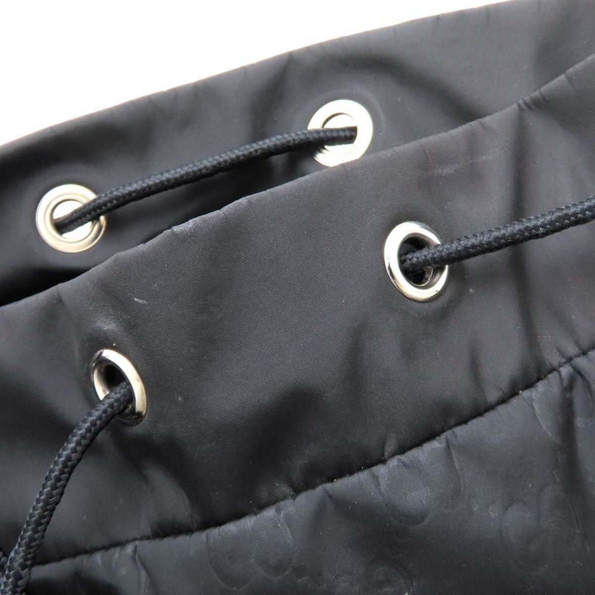 Gucci Black Nylon Leather Backpack (Pre-Owned)