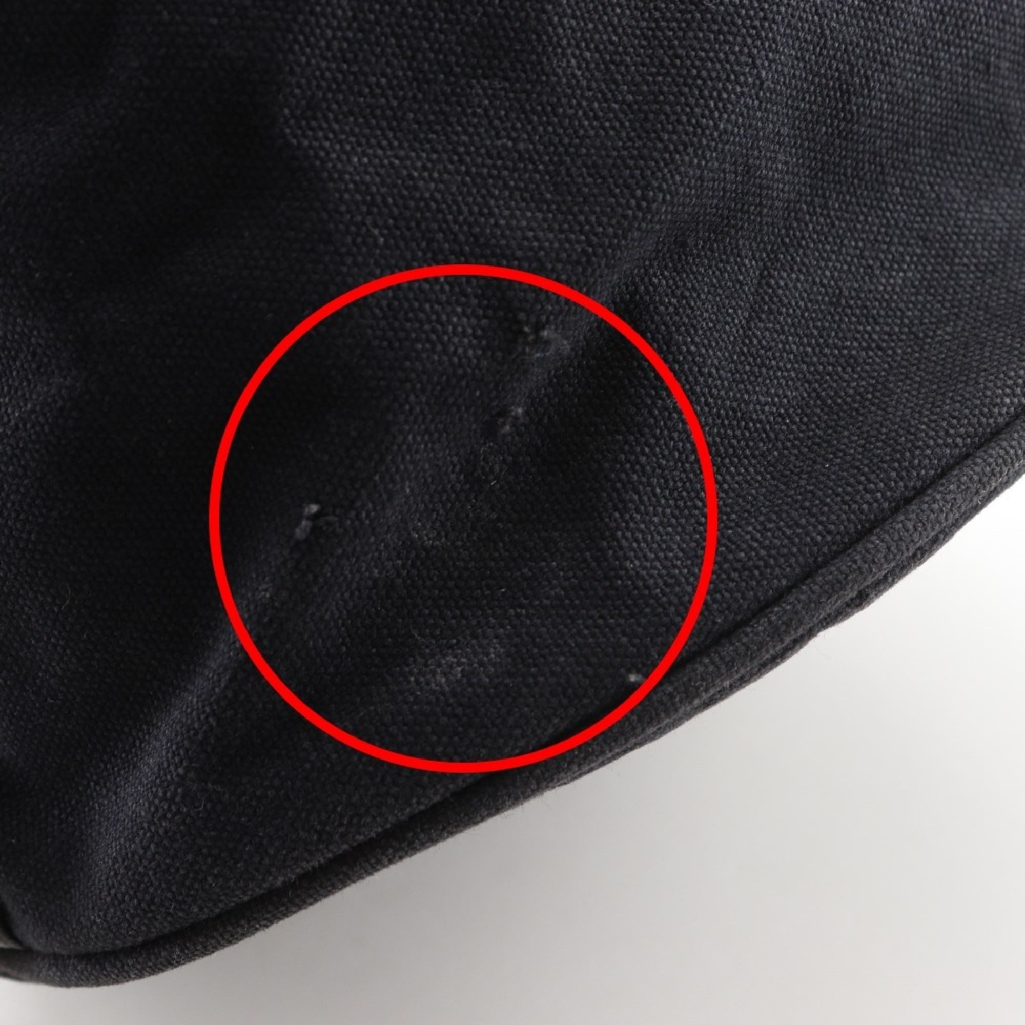 Chanel Black Cotton Shoulder Bag (Pre-Owned)