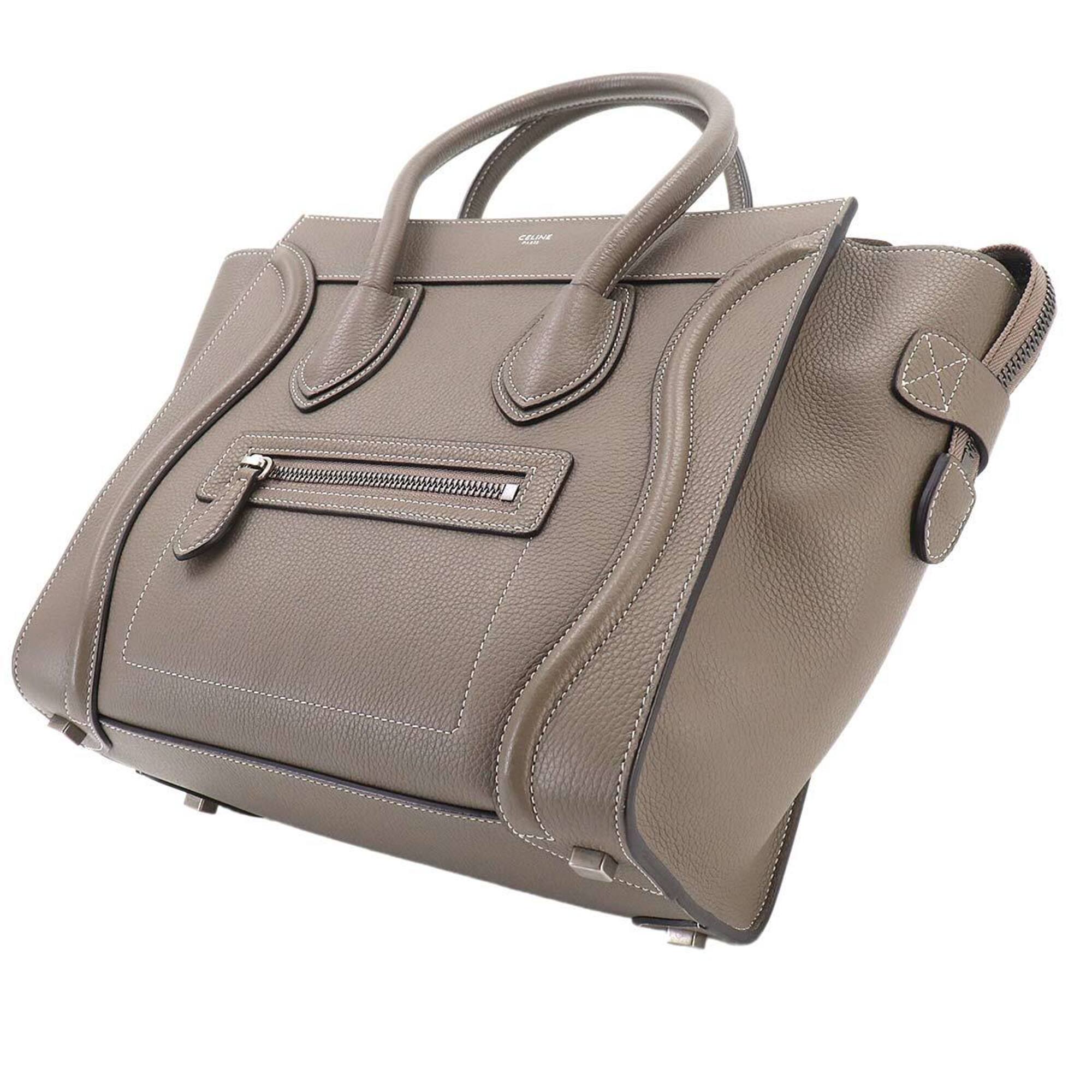 Celine Gray Leather Handbag (Pre-Owned)