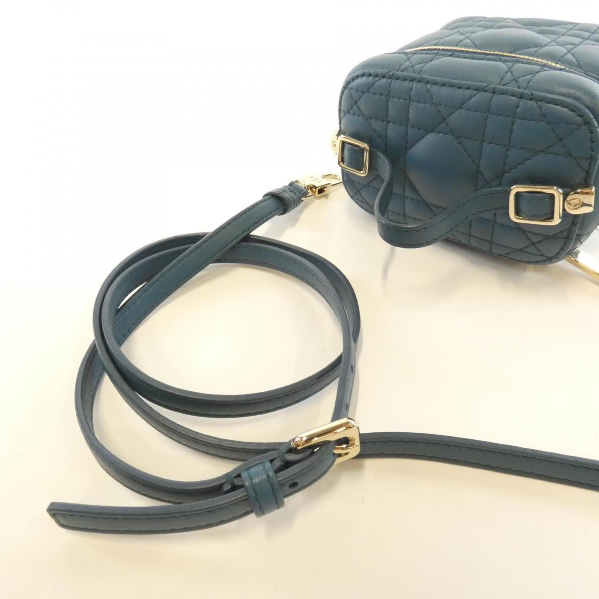 Christian Dior Blue Leather Handbag (Pre-Owned)
