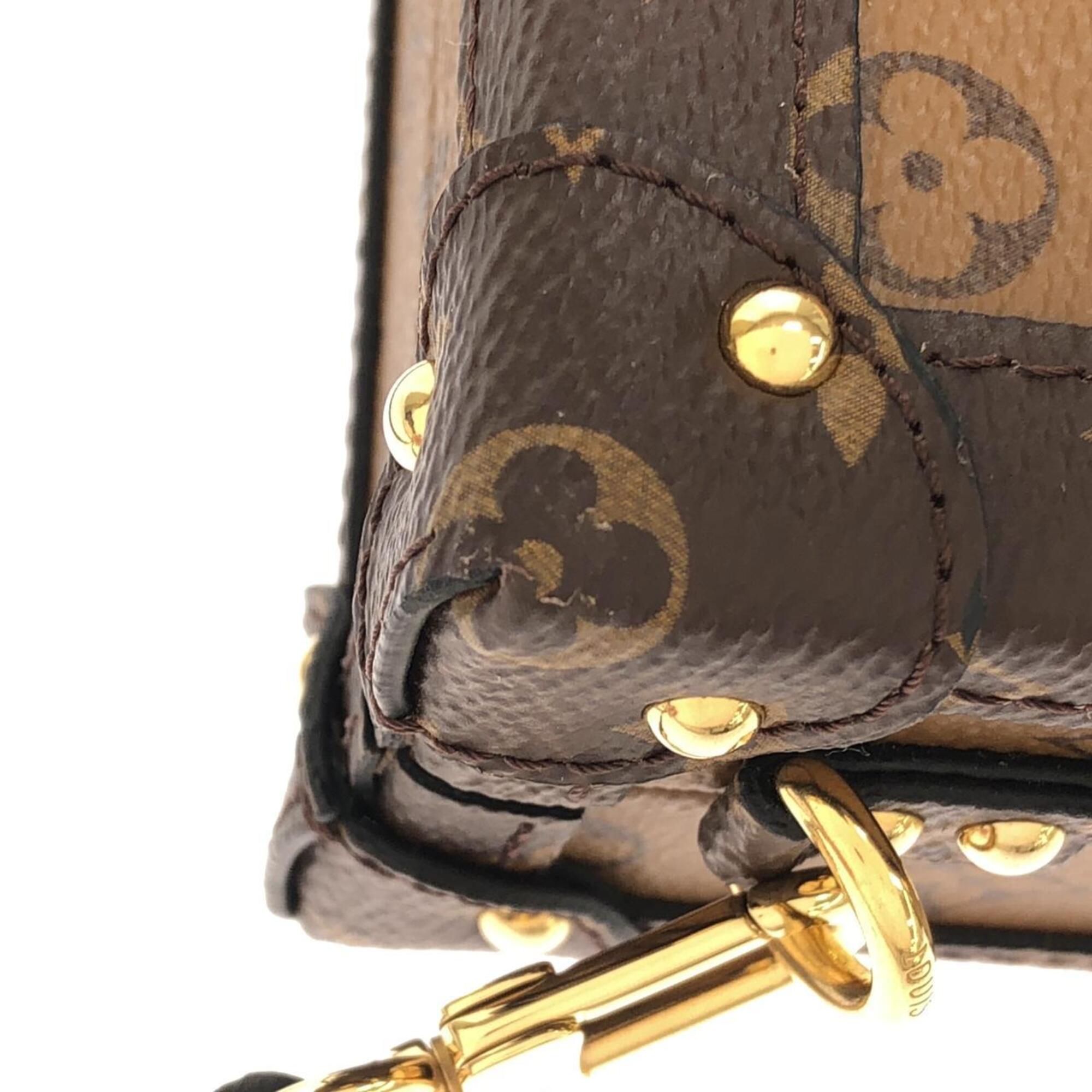 Louis Vuitton Monogram Reverse Marron Coated Canvas Shoulder Bag (Pre-Owned)
