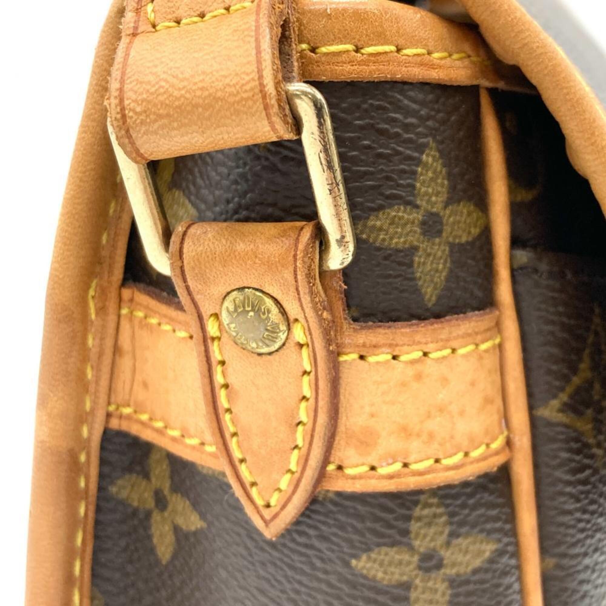 Louis Vuitton Brown Monogram Canvas Shoulder Bag (Pre-Owned)