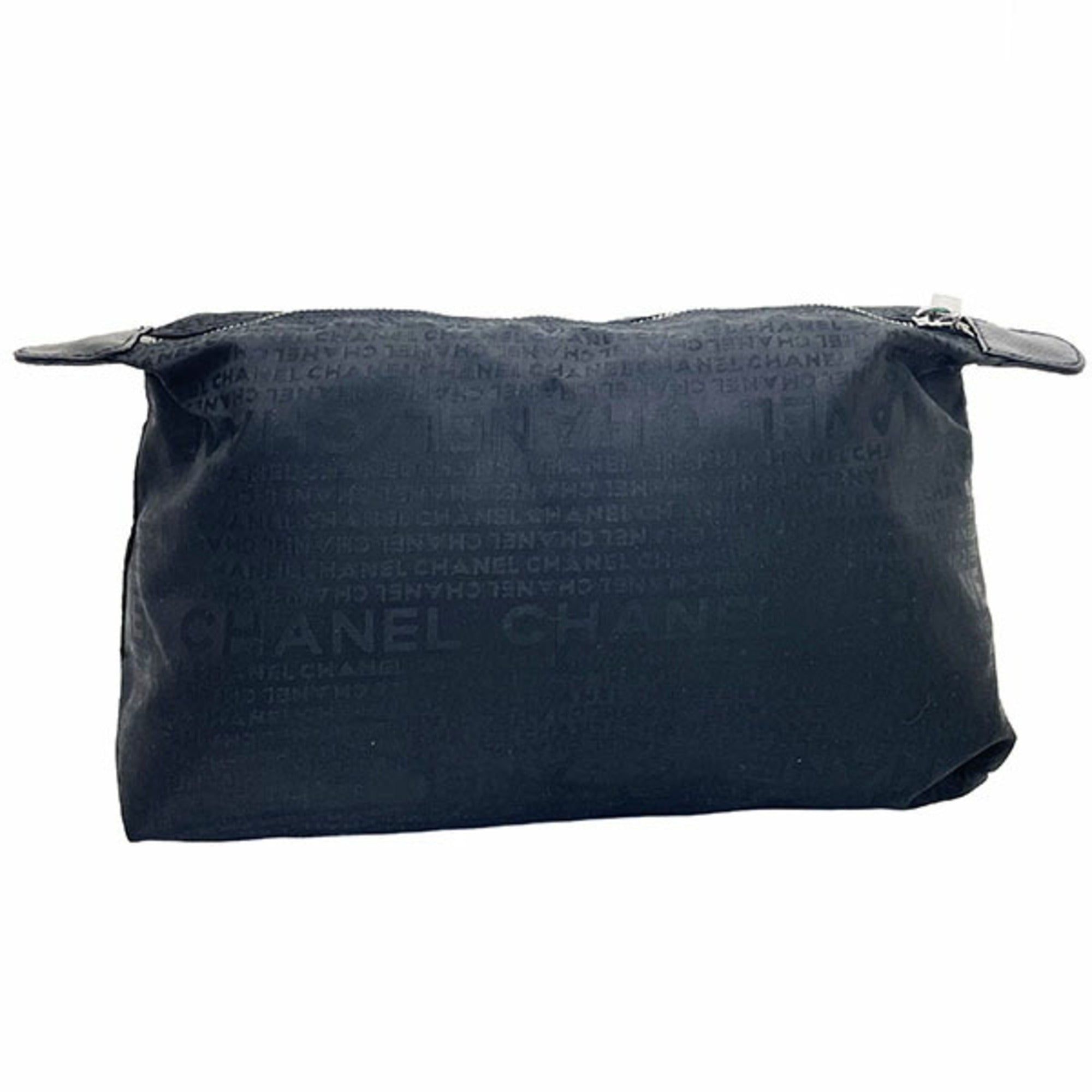Chanel Black Fabric Pouch (Pre-Owned)
