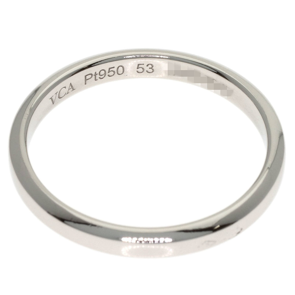 Van Cleef & Arpels Platinum 950 Band Ring (Pre-Owned)